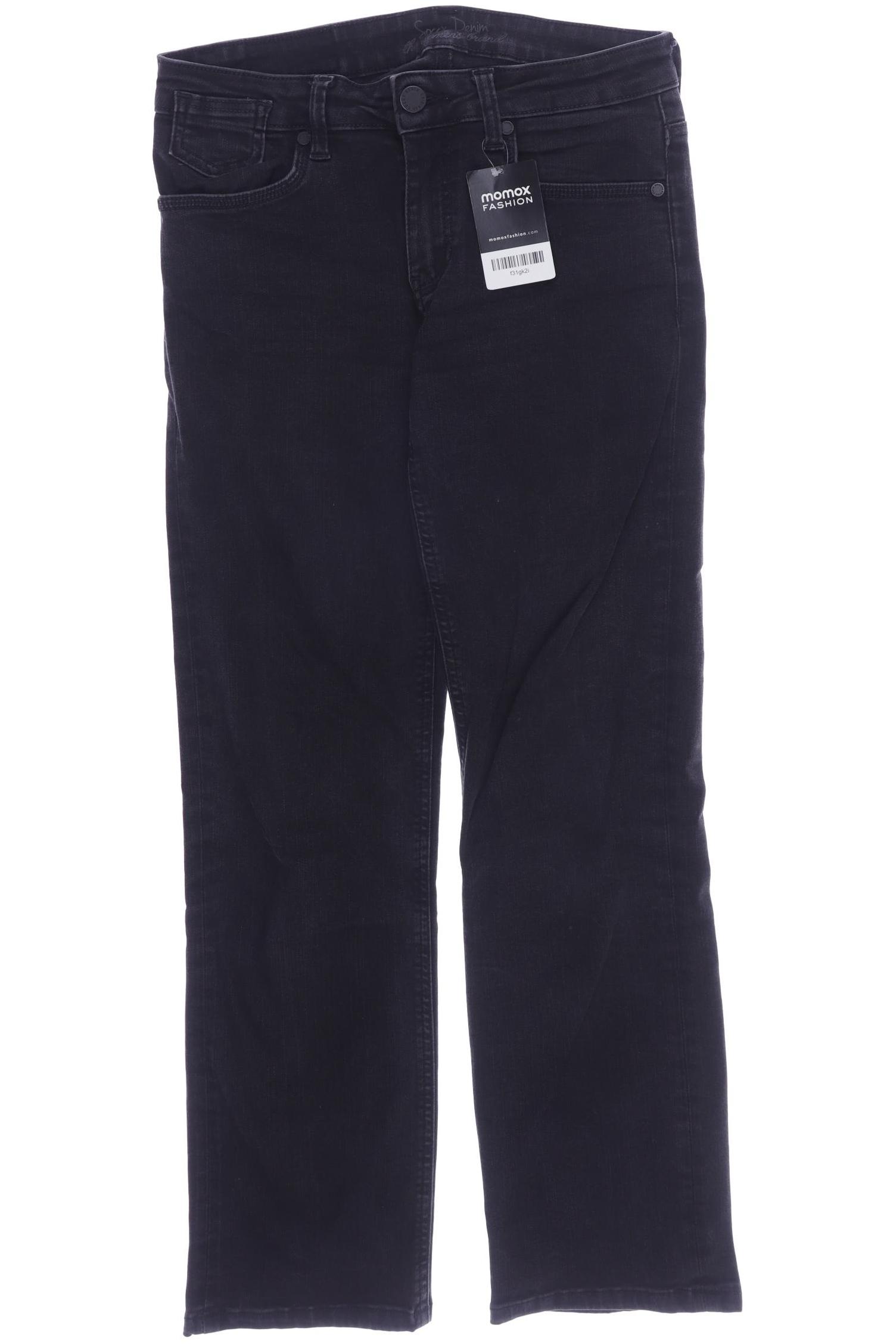 

SOCCX Damen Jeans, schwarz