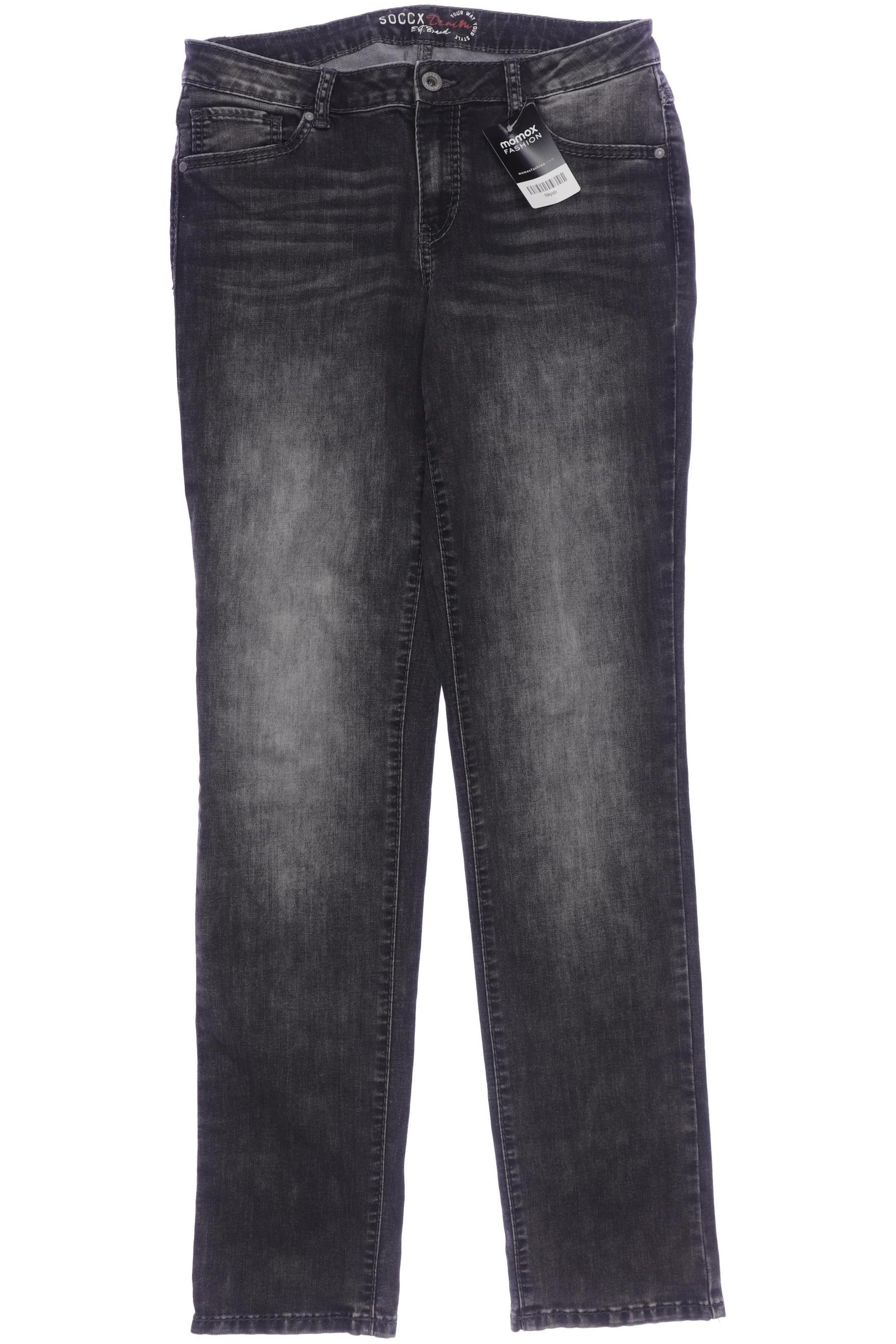 

Soccx Damen Jeans, grau, Gr. 30