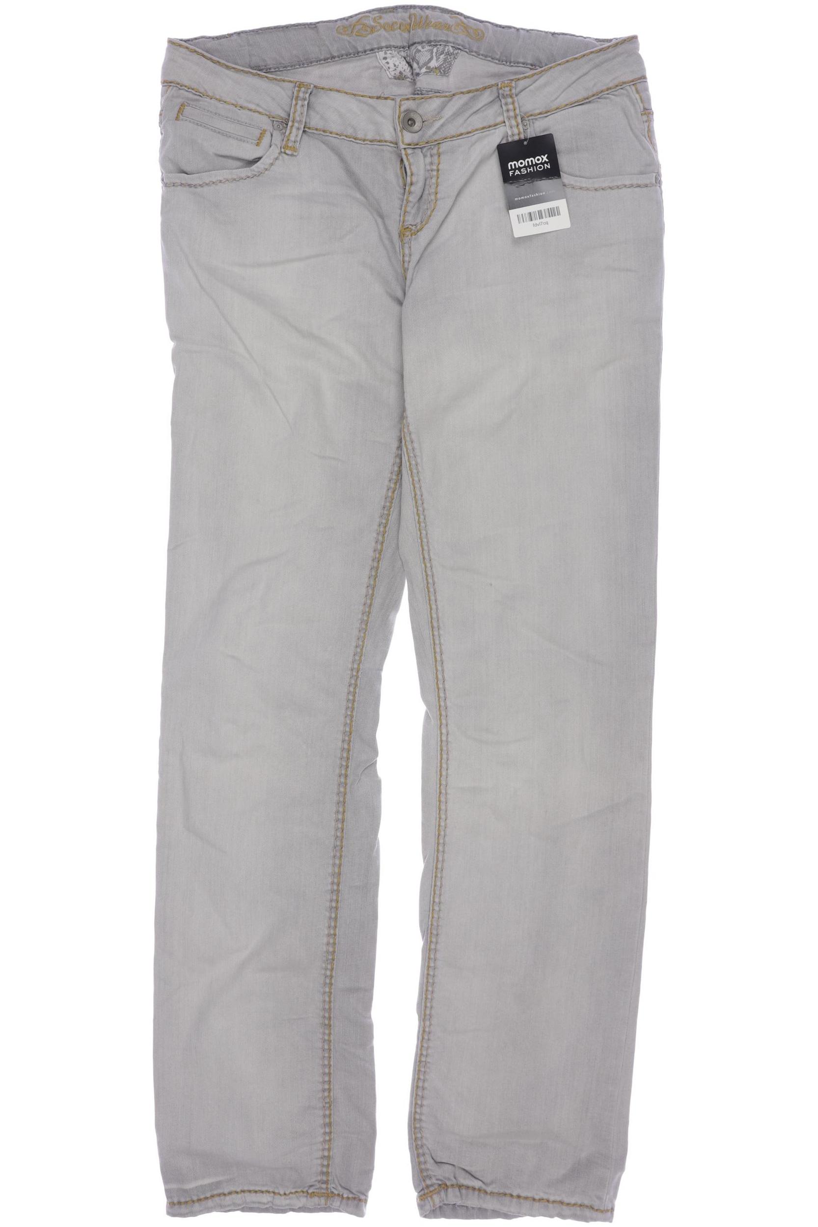 

Soccx Damen Jeans, grau, Gr. 32