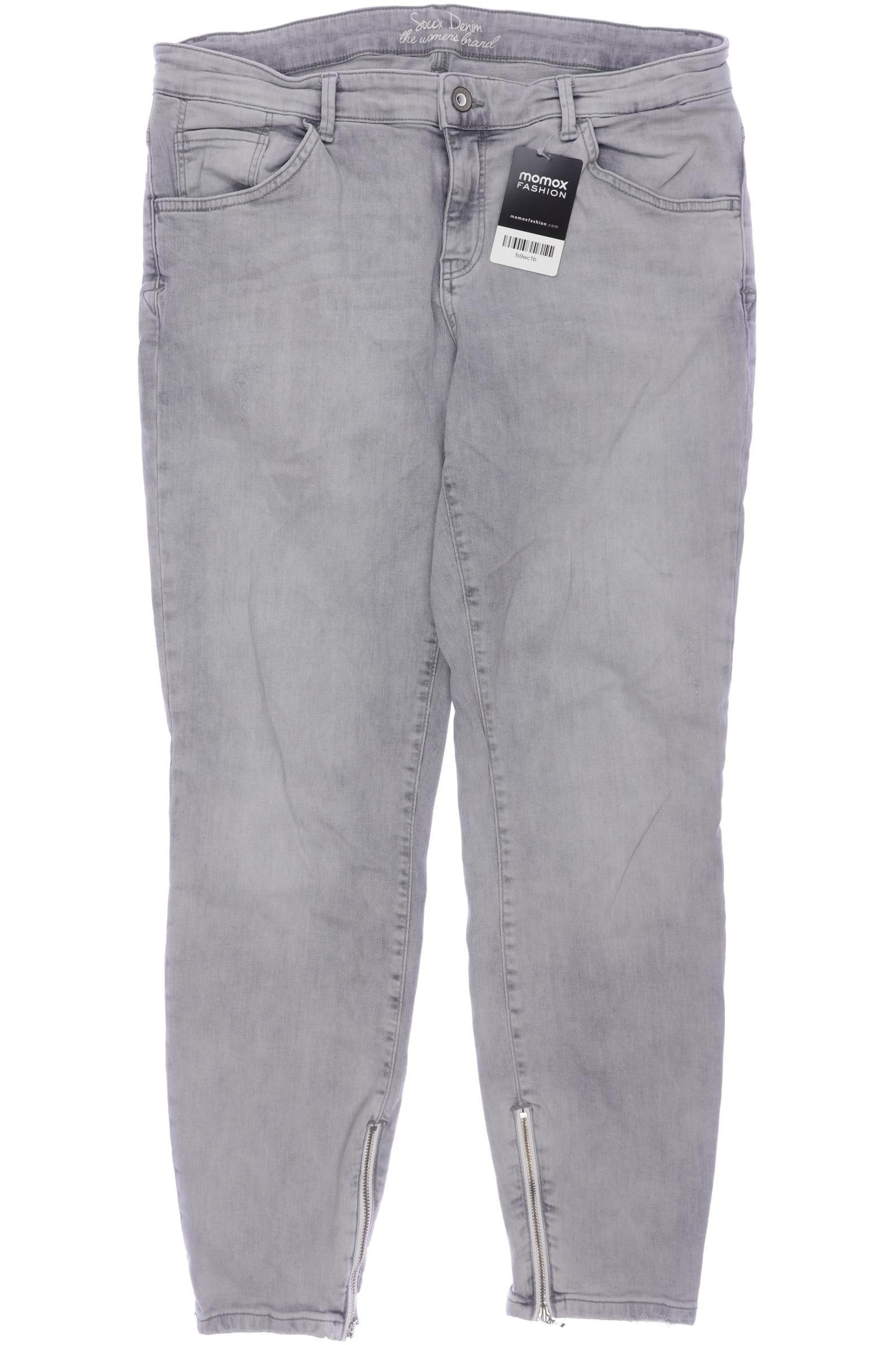 

Soccx Damen Jeans, grau, Gr. 33