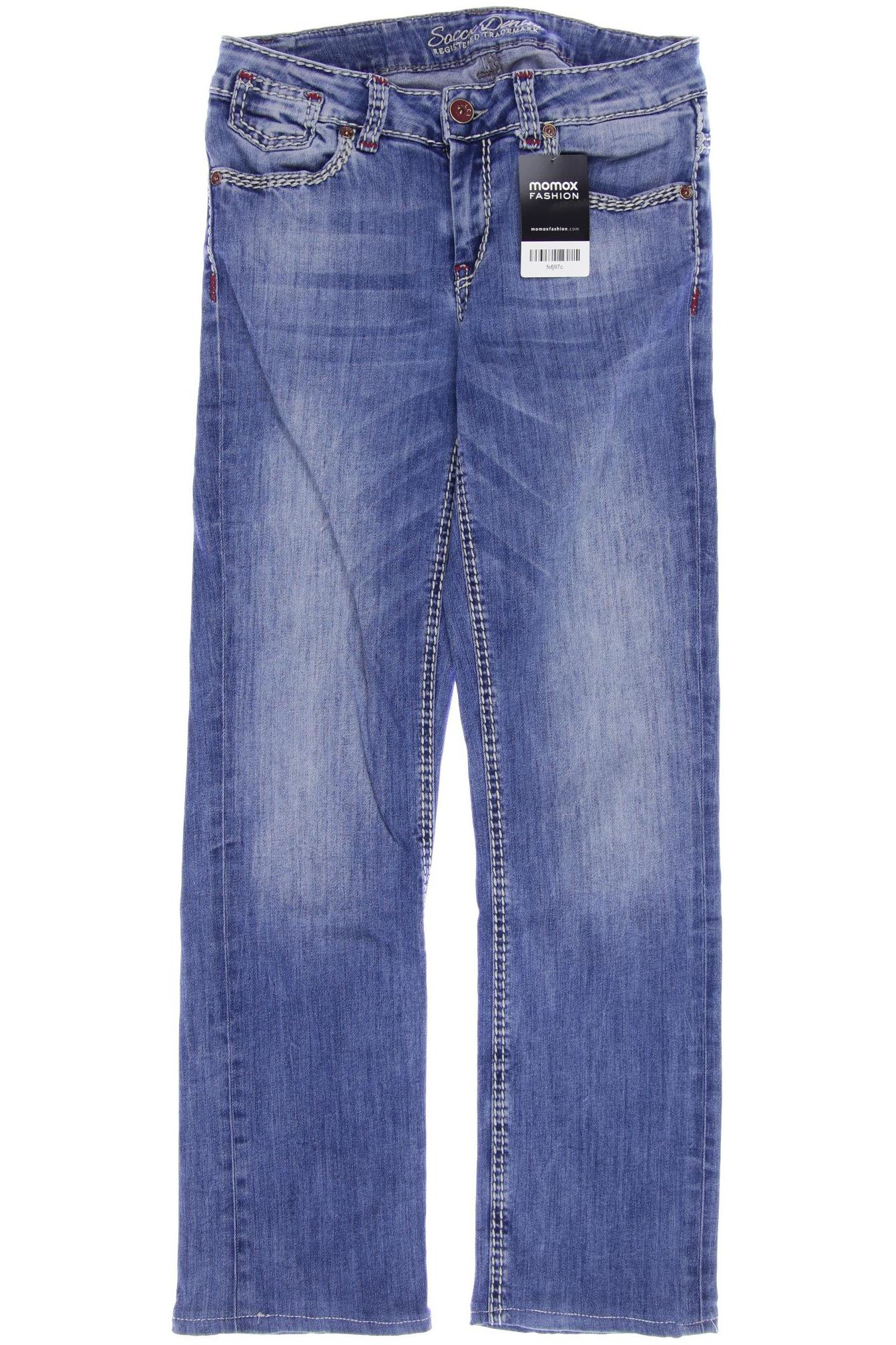 

SOCCX Damen Jeans, blau