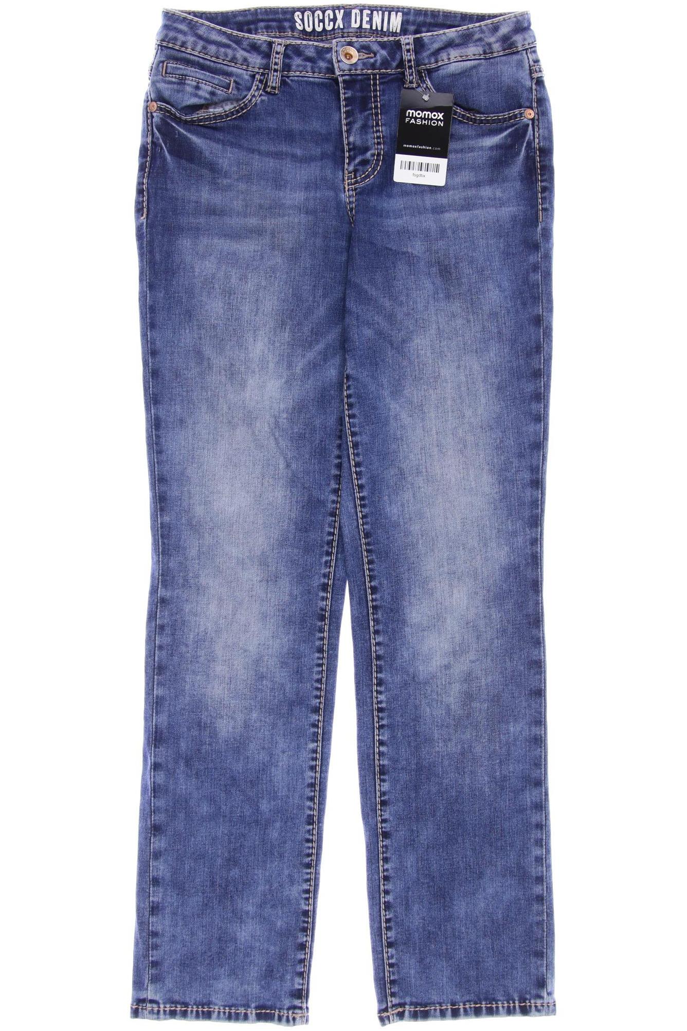 

SOCCX Damen Jeans, blau