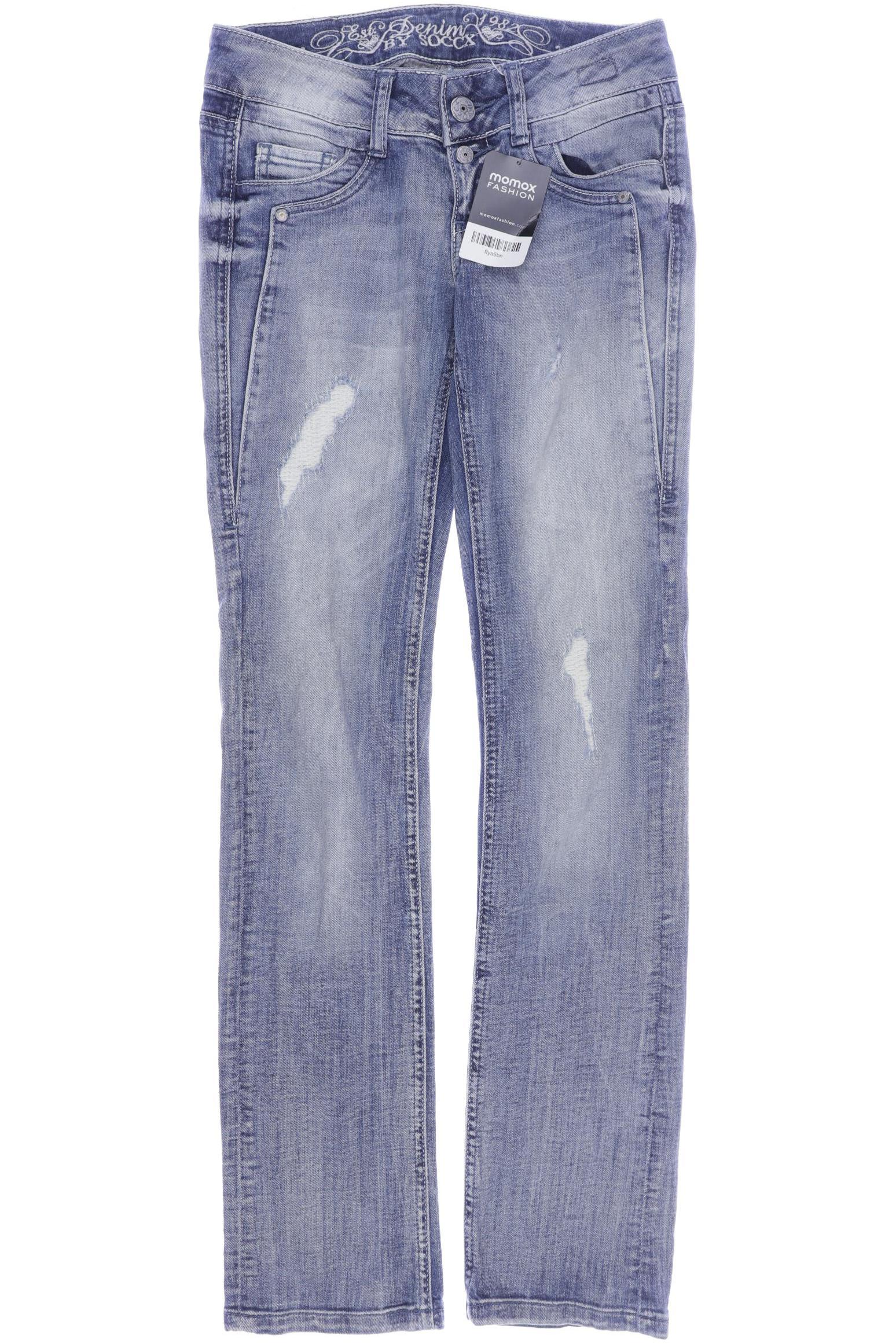 

SOCCX Damen Jeans, blau