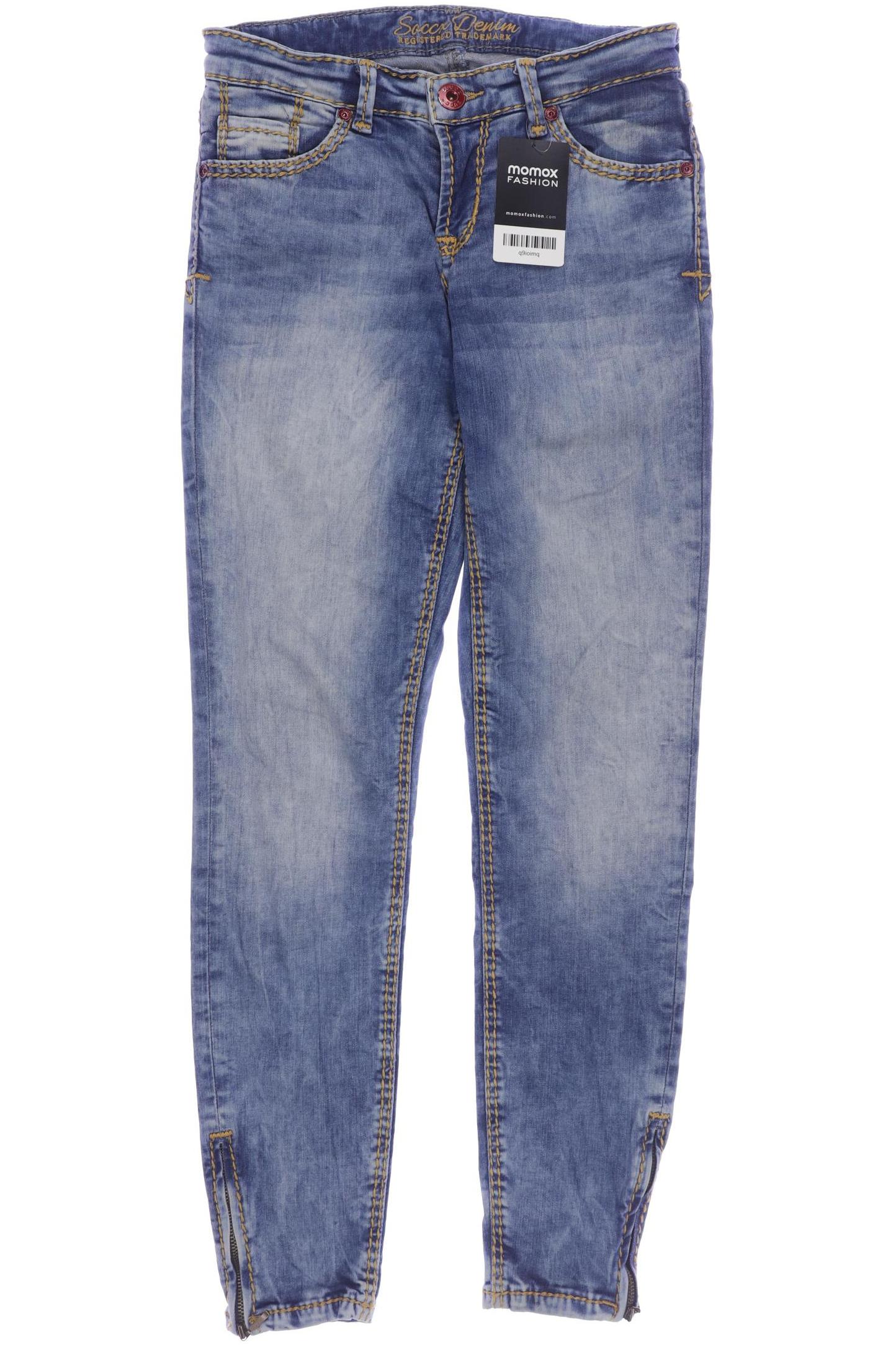

Soccx Damen Jeans, blau, Gr. 27