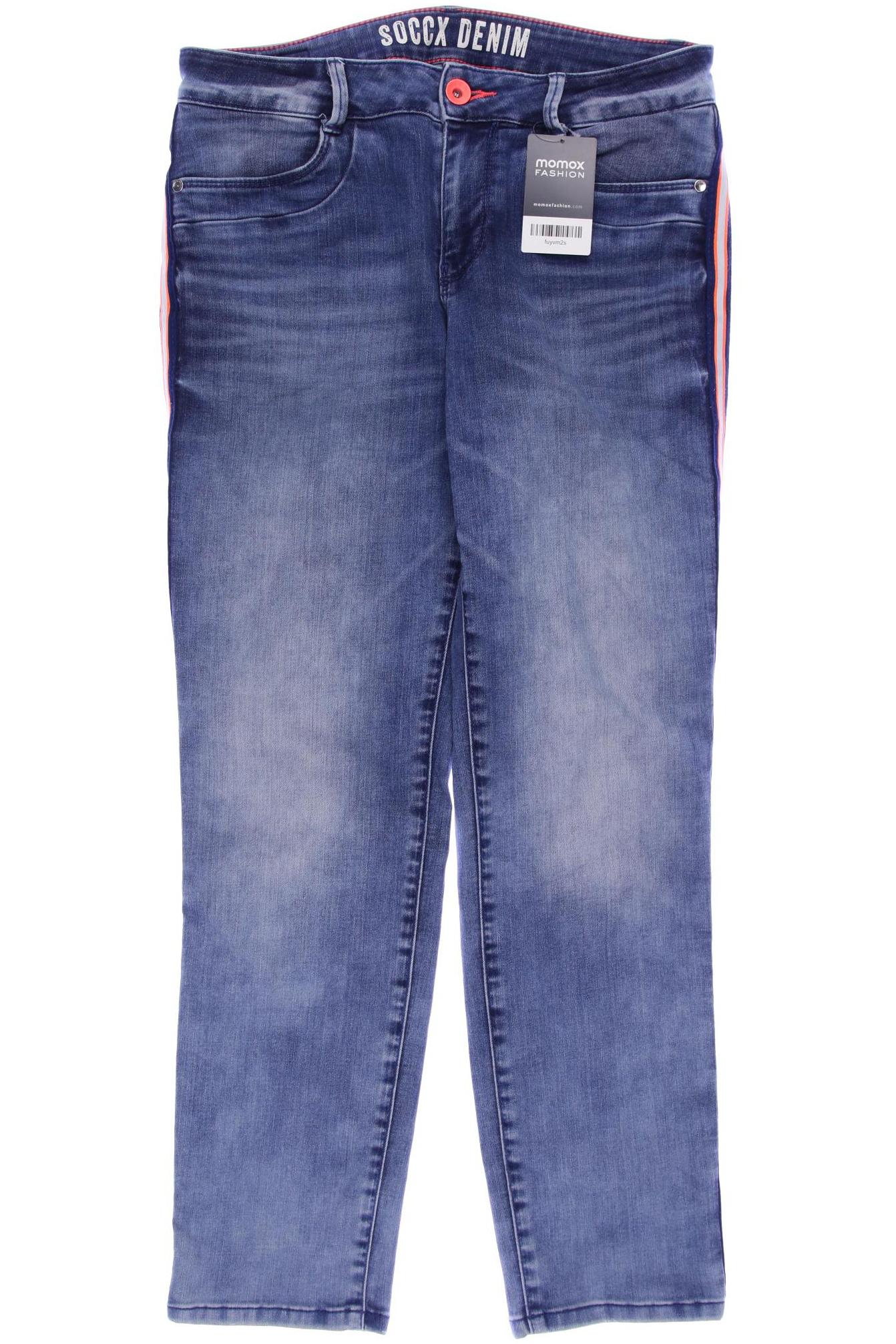 

SOCCX Damen Jeans, blau