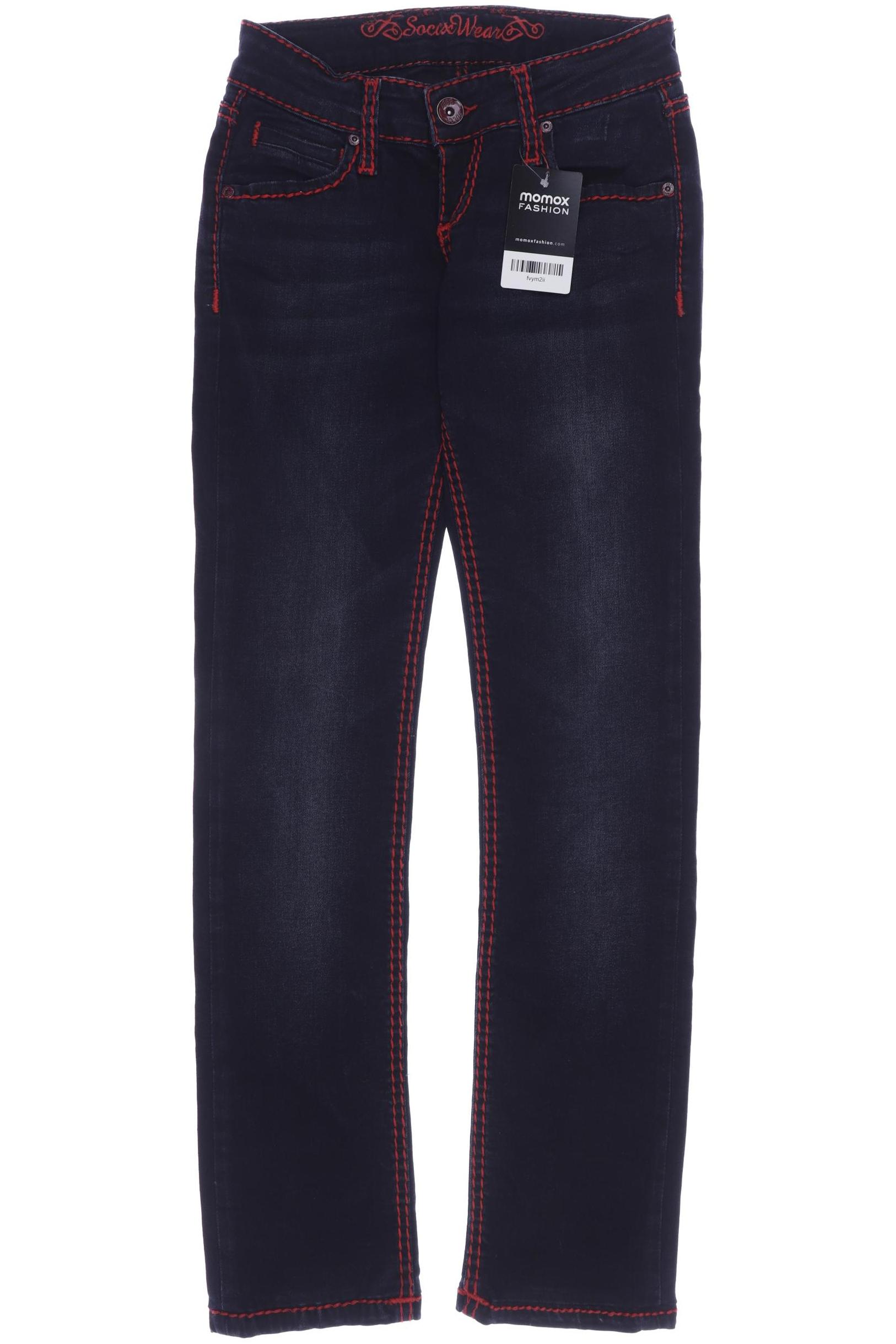 

SOCCX Damen Jeans, marineblau