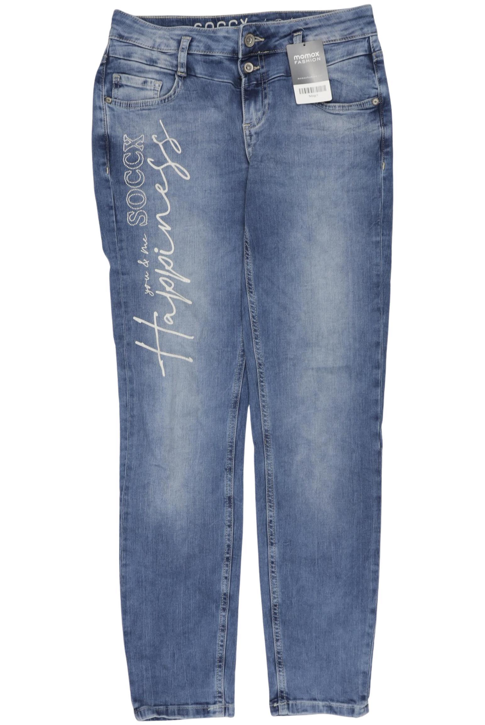 

Soccx Damen Jeans, blau, Gr. 28