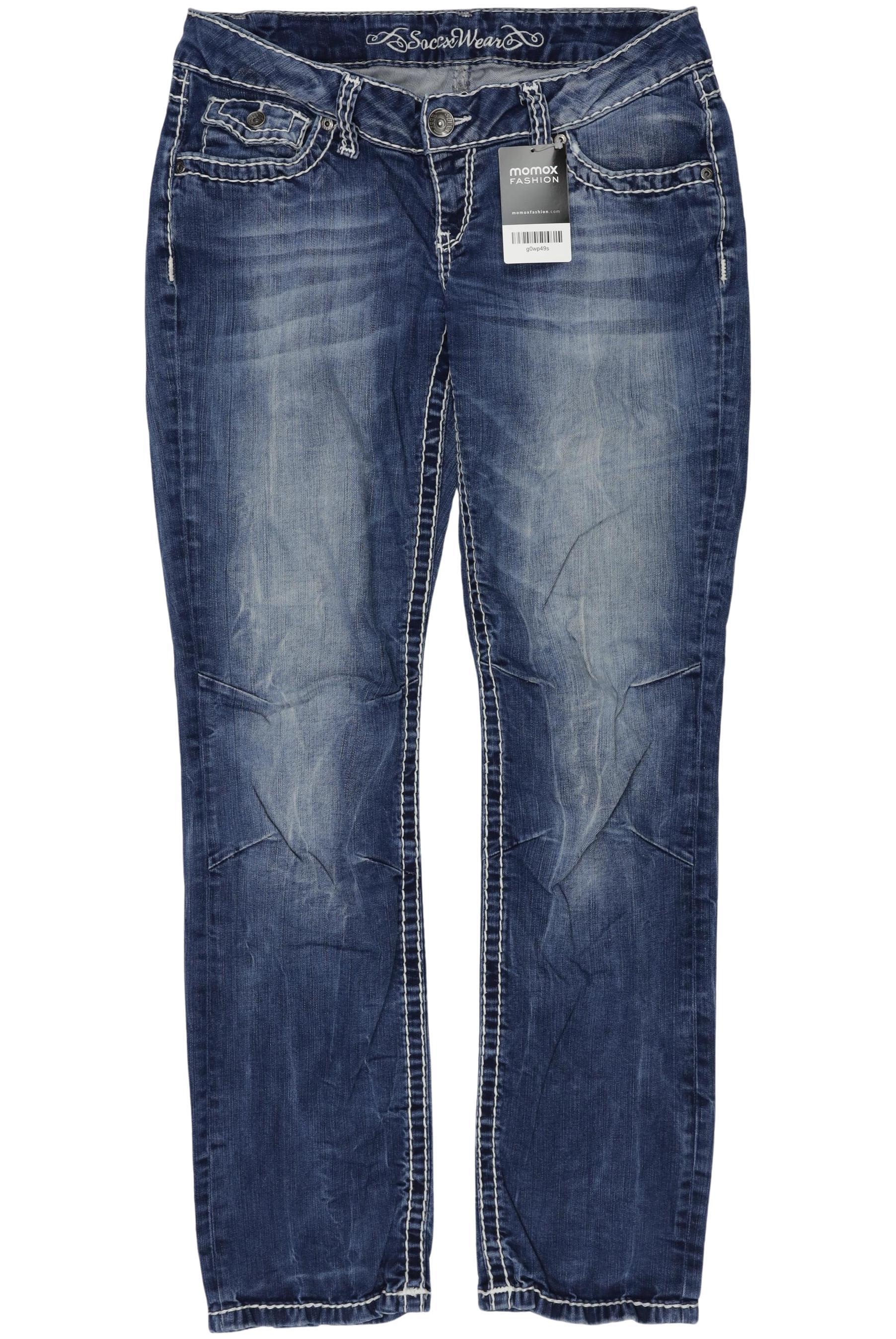 

Soccx Damen Jeans, blau, Gr. 30