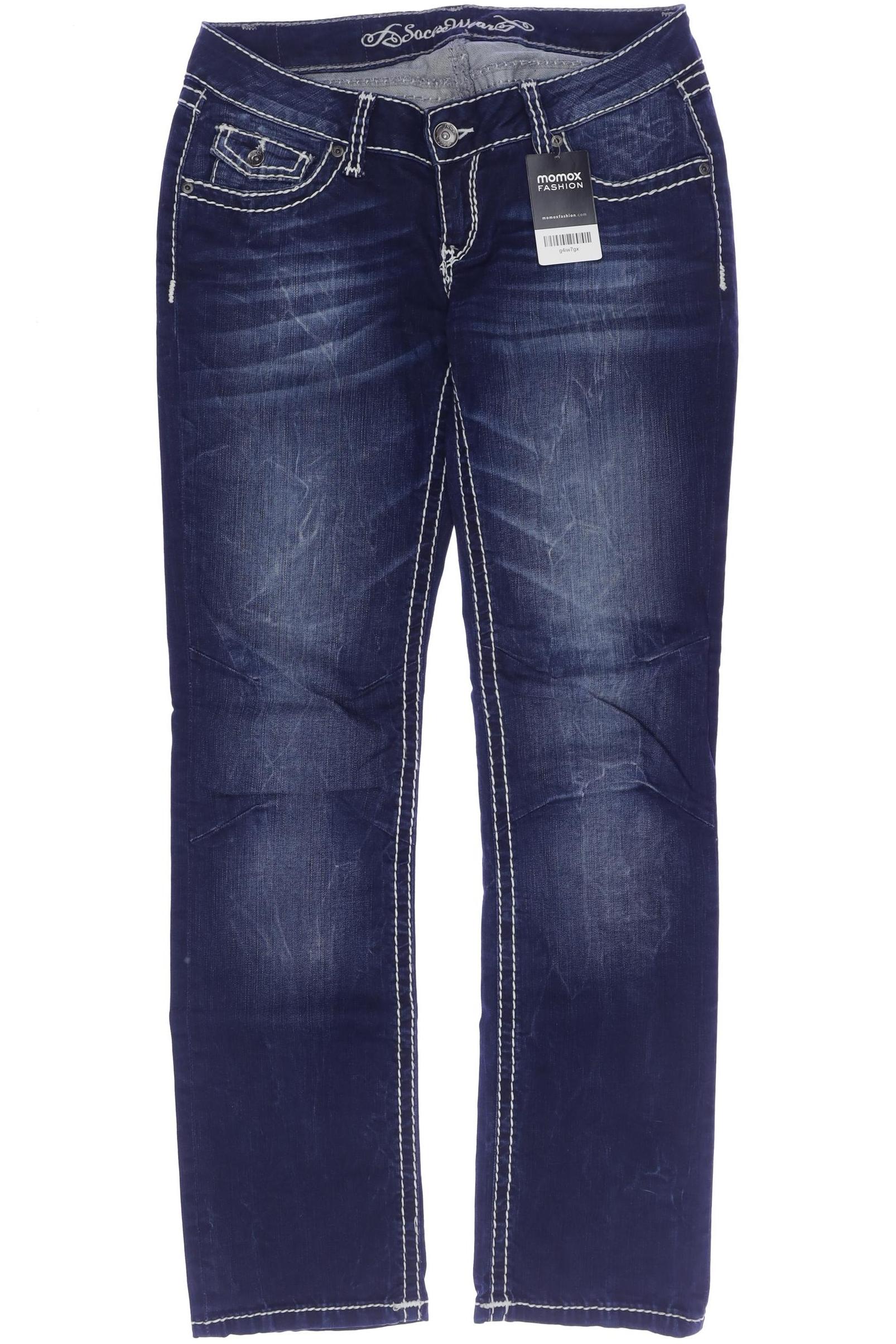 

Soccx Damen Jeans, marineblau, Gr. 30