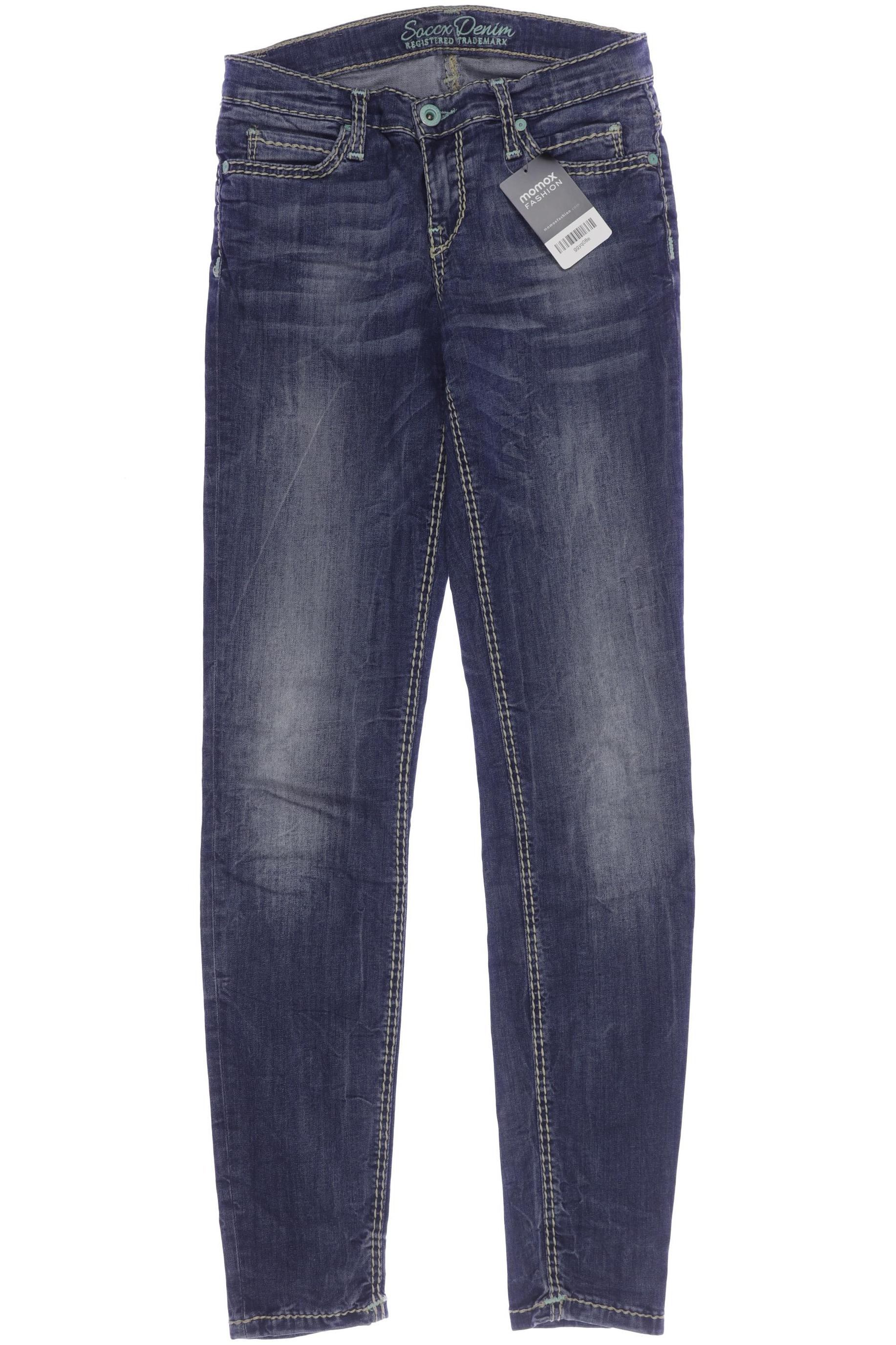 

Soccx Damen Jeans, blau, Gr. 26