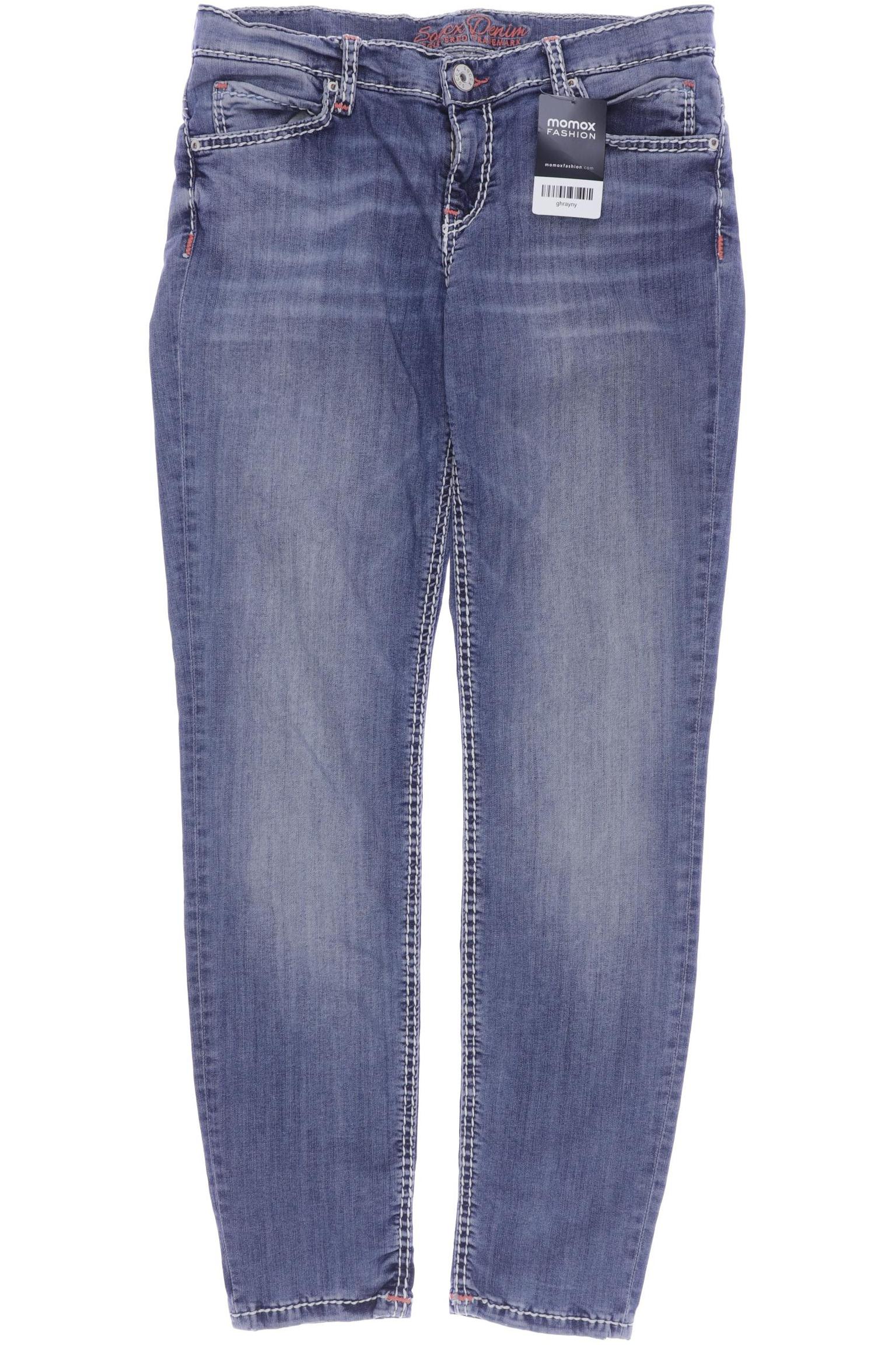 

SOCCX Damen Jeans, blau
