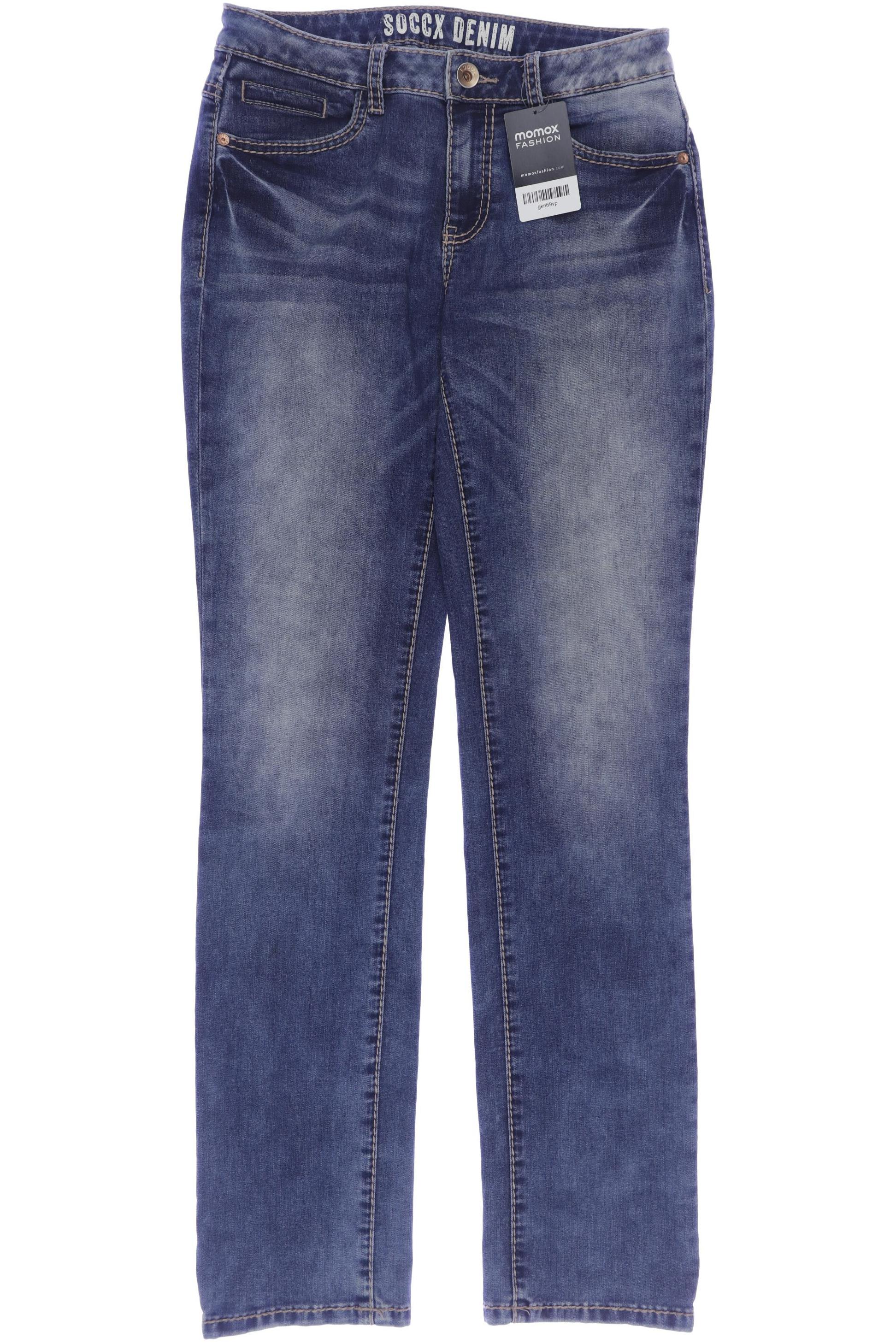 

Soccx Damen Jeans, blau, Gr. 28