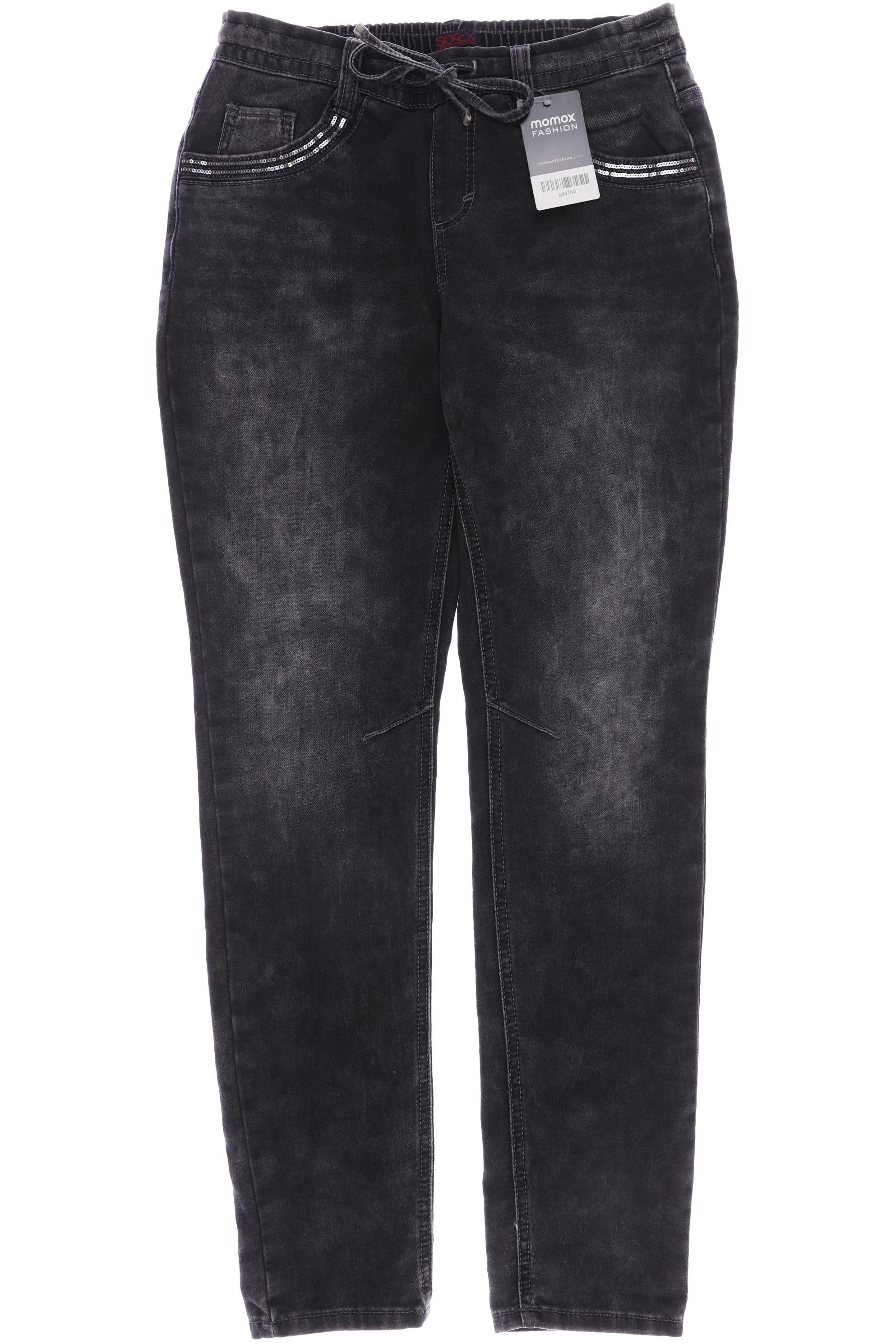 

SOCCX Damen Jeans, grau