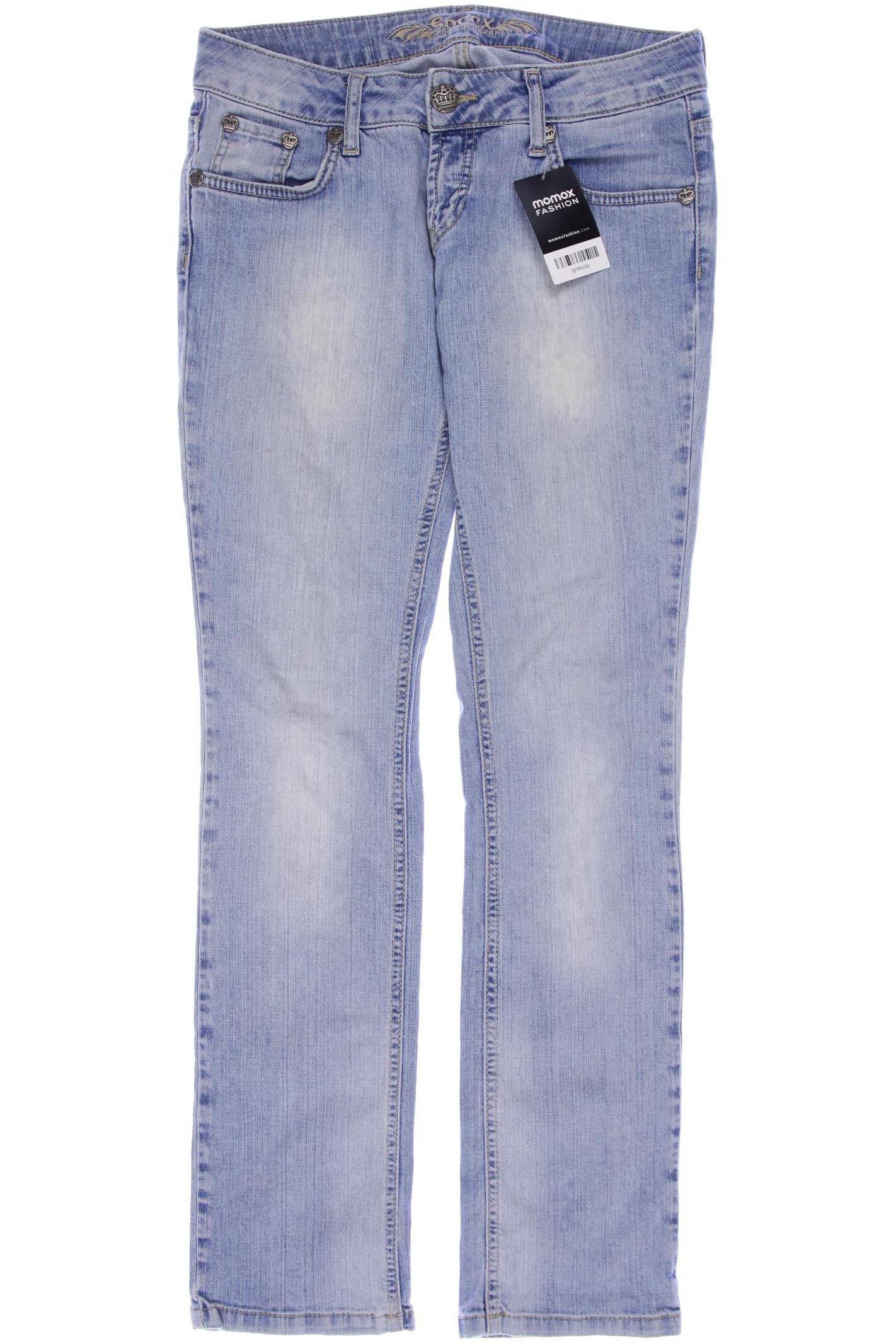 

SOCCX Damen Jeans, hellblau
