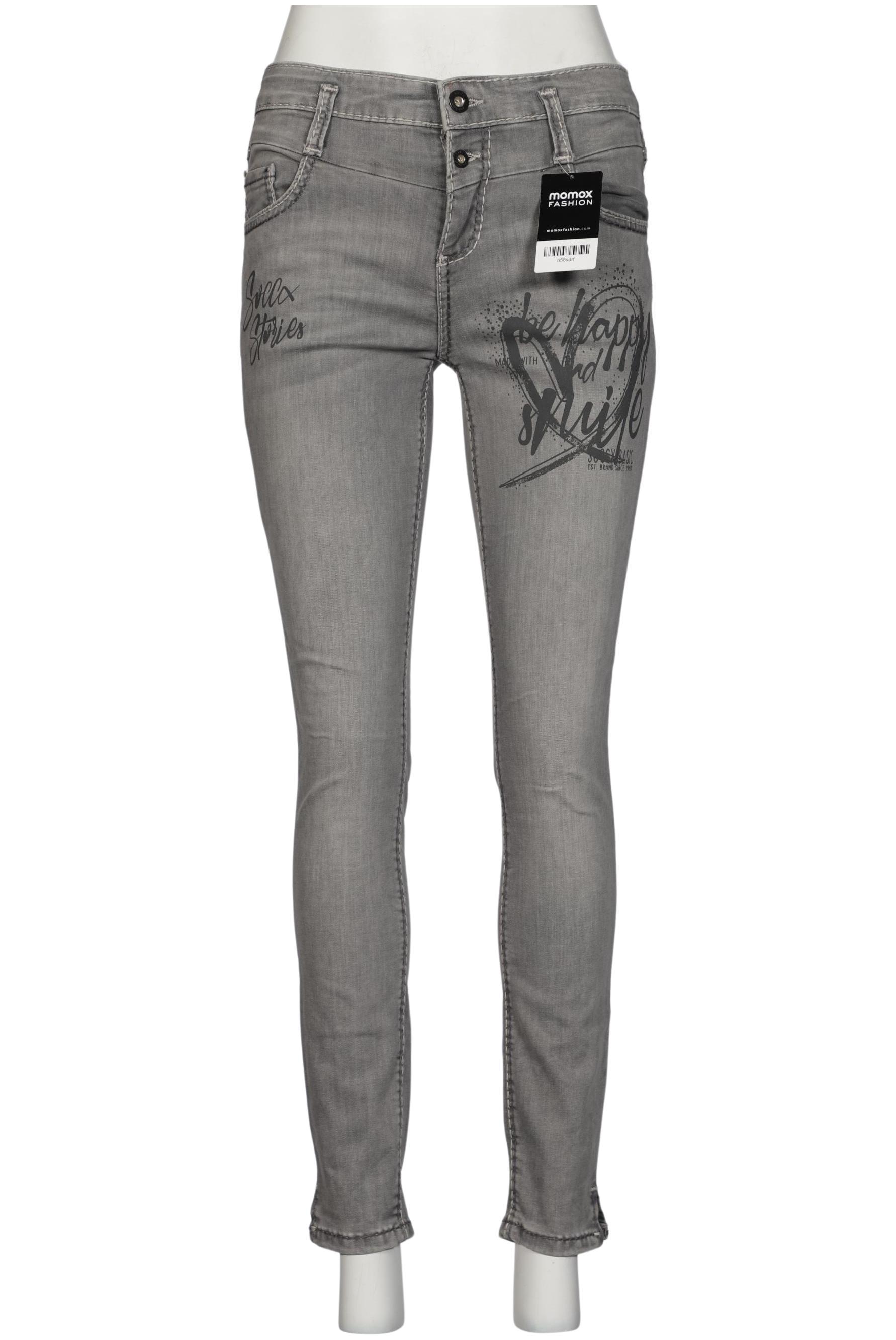 

Soccx Damen Jeans, grau, Gr. 29