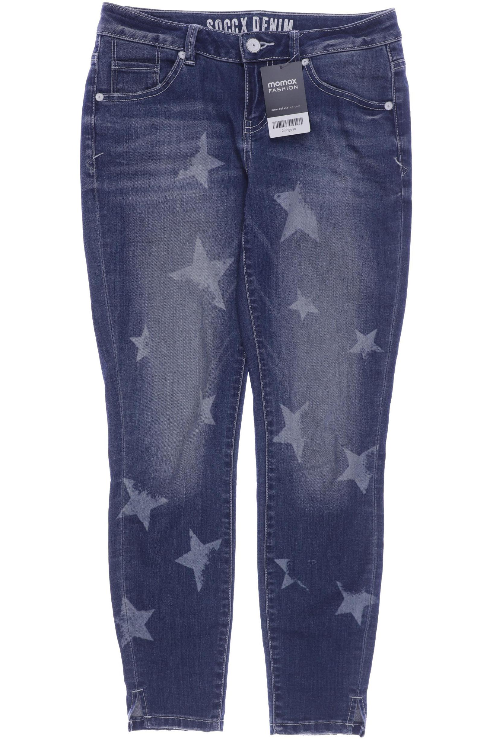 

Soccx Damen Jeans, blau, Gr. 28