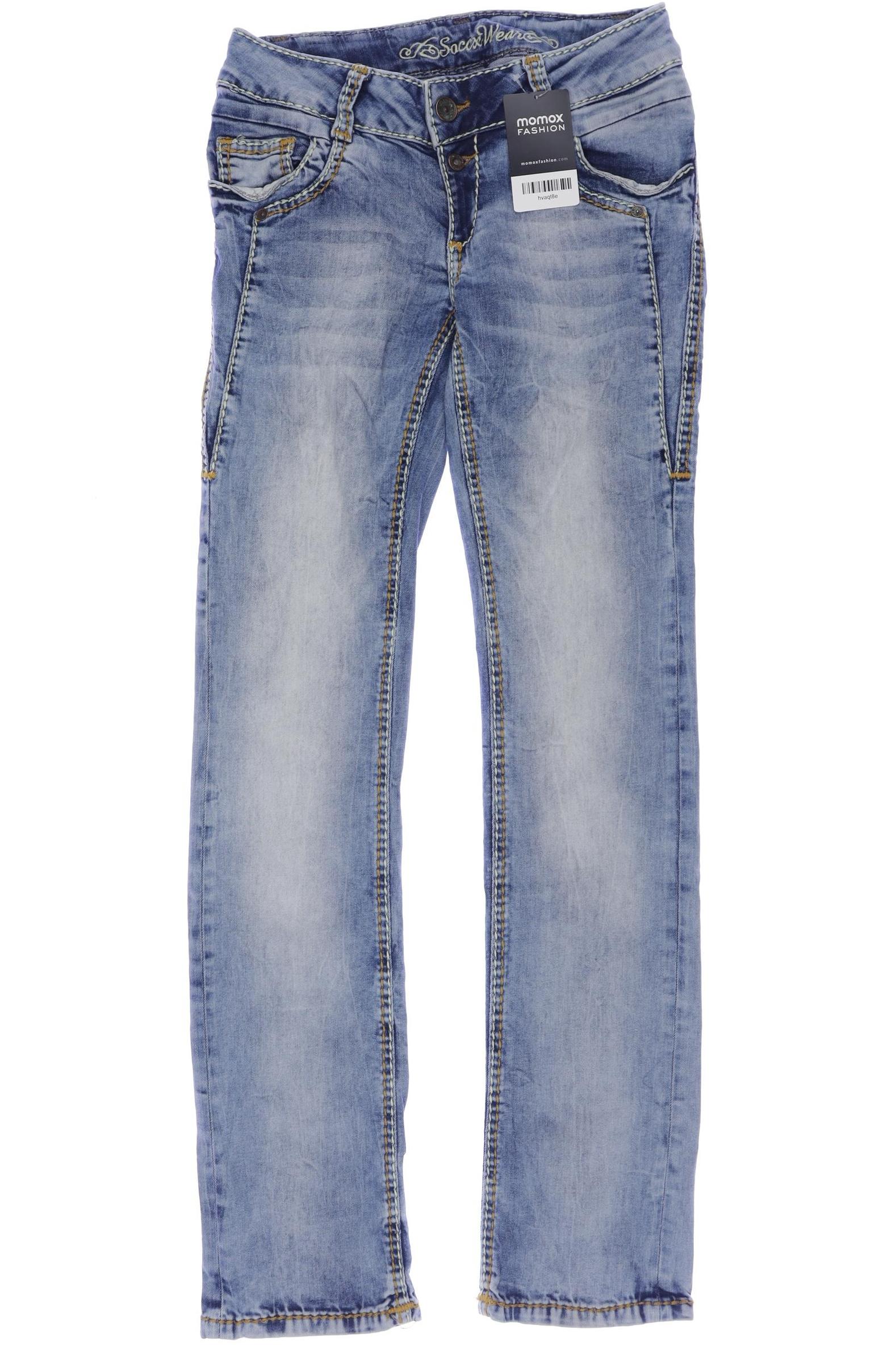 

Soccx Damen Jeans, blau, Gr. 27