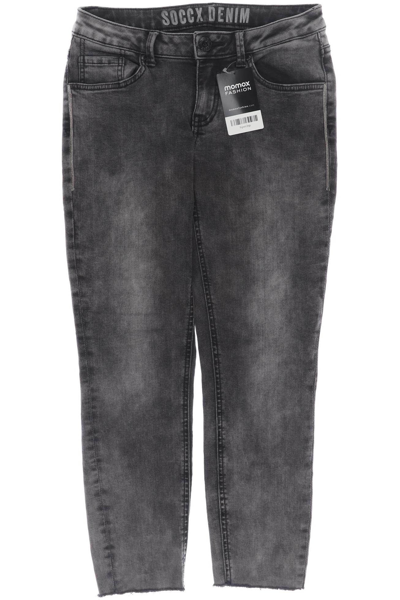 

SOCCX Damen Jeans, grau