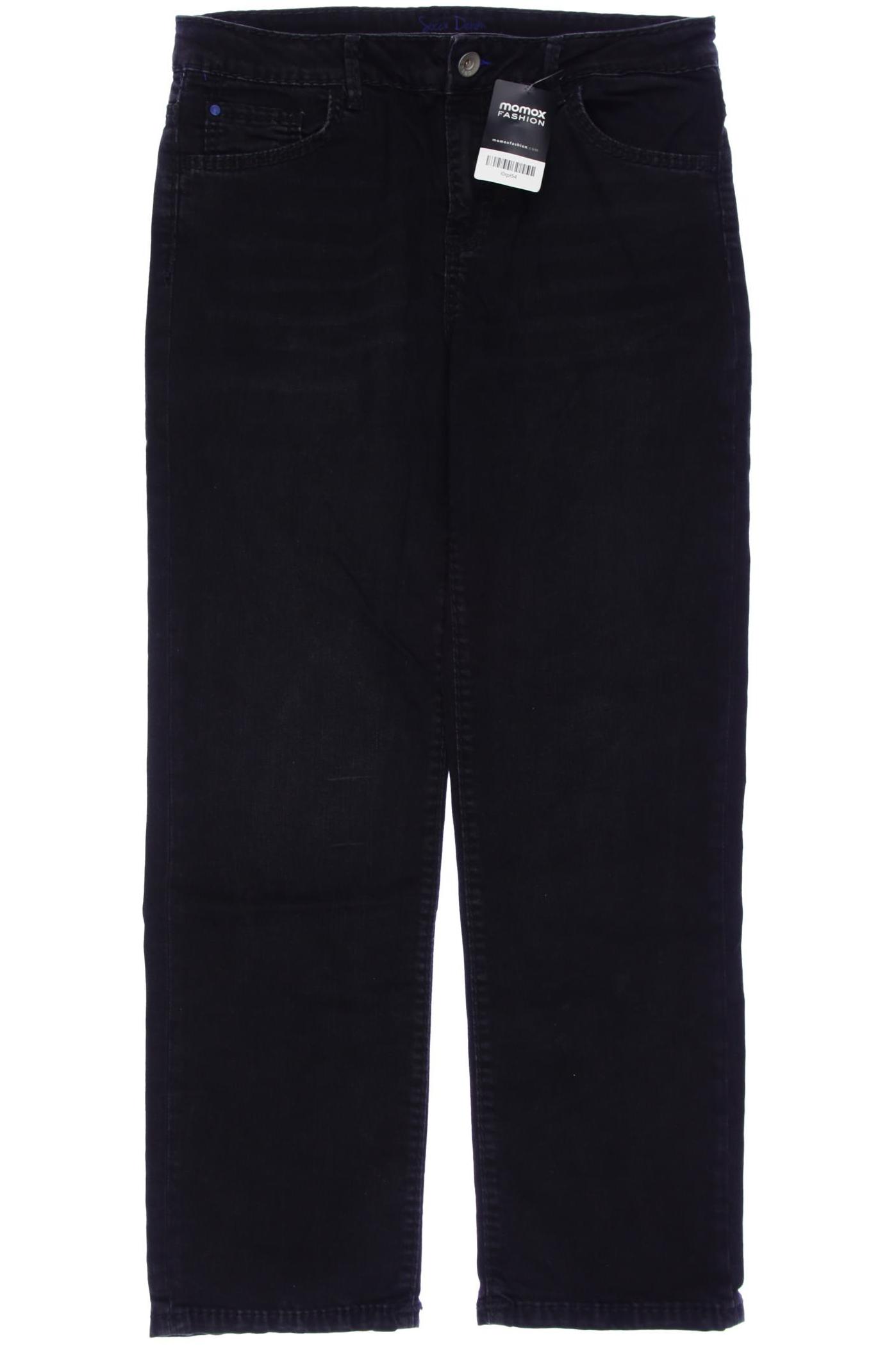 

SOCCX Damen Jeans, schwarz
