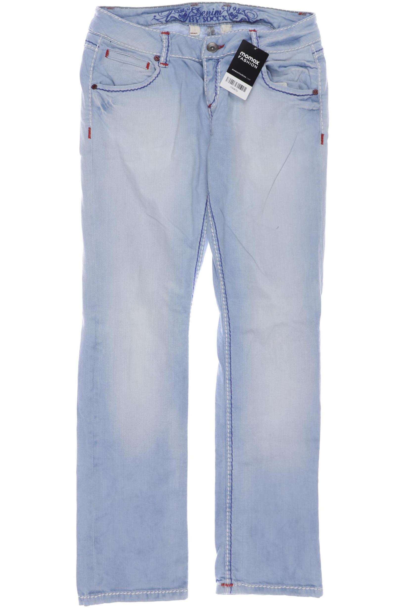 

SOCCX Damen Jeans, hellblau