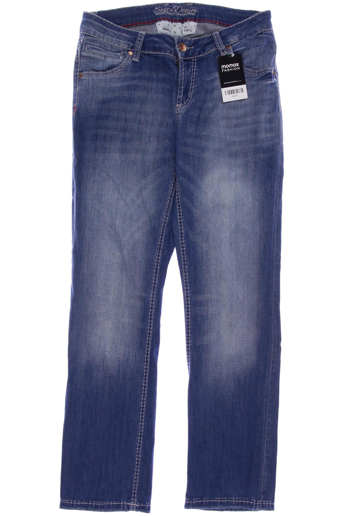 

SOCCX Damen Jeans, blau