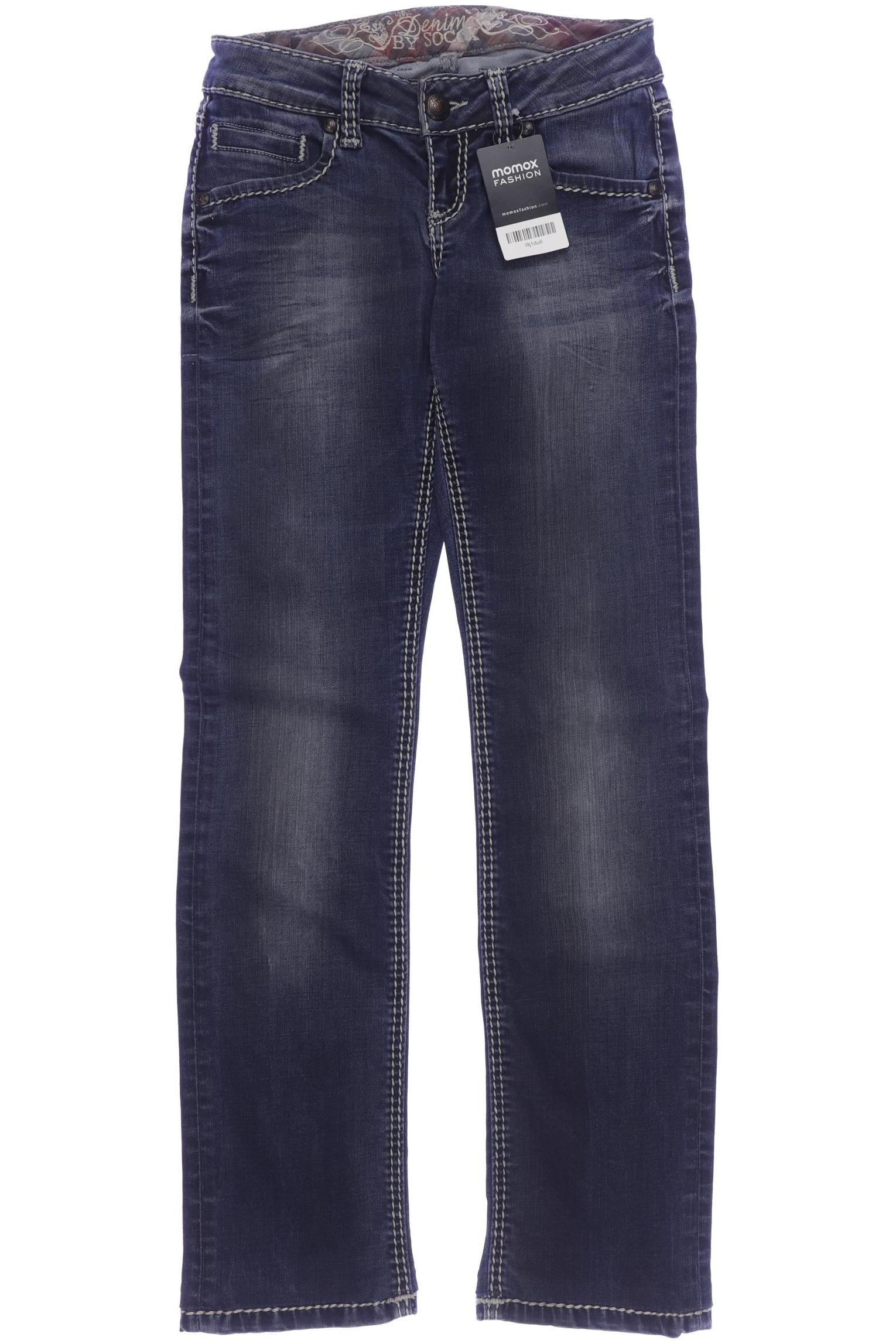 

Soccx Damen Jeans, marineblau, Gr. 27