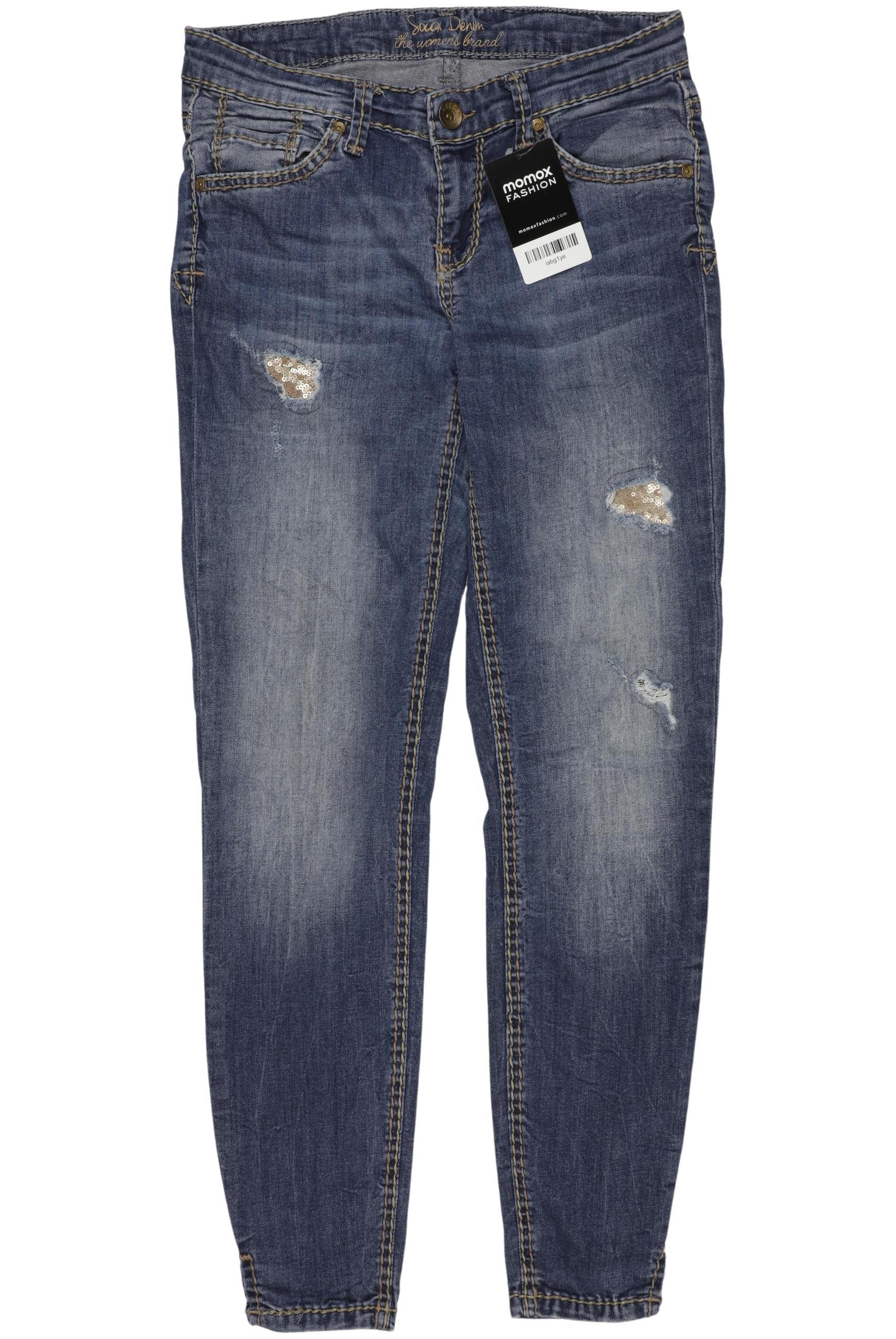 

Soccx Damen Jeans, blau, Gr. 28