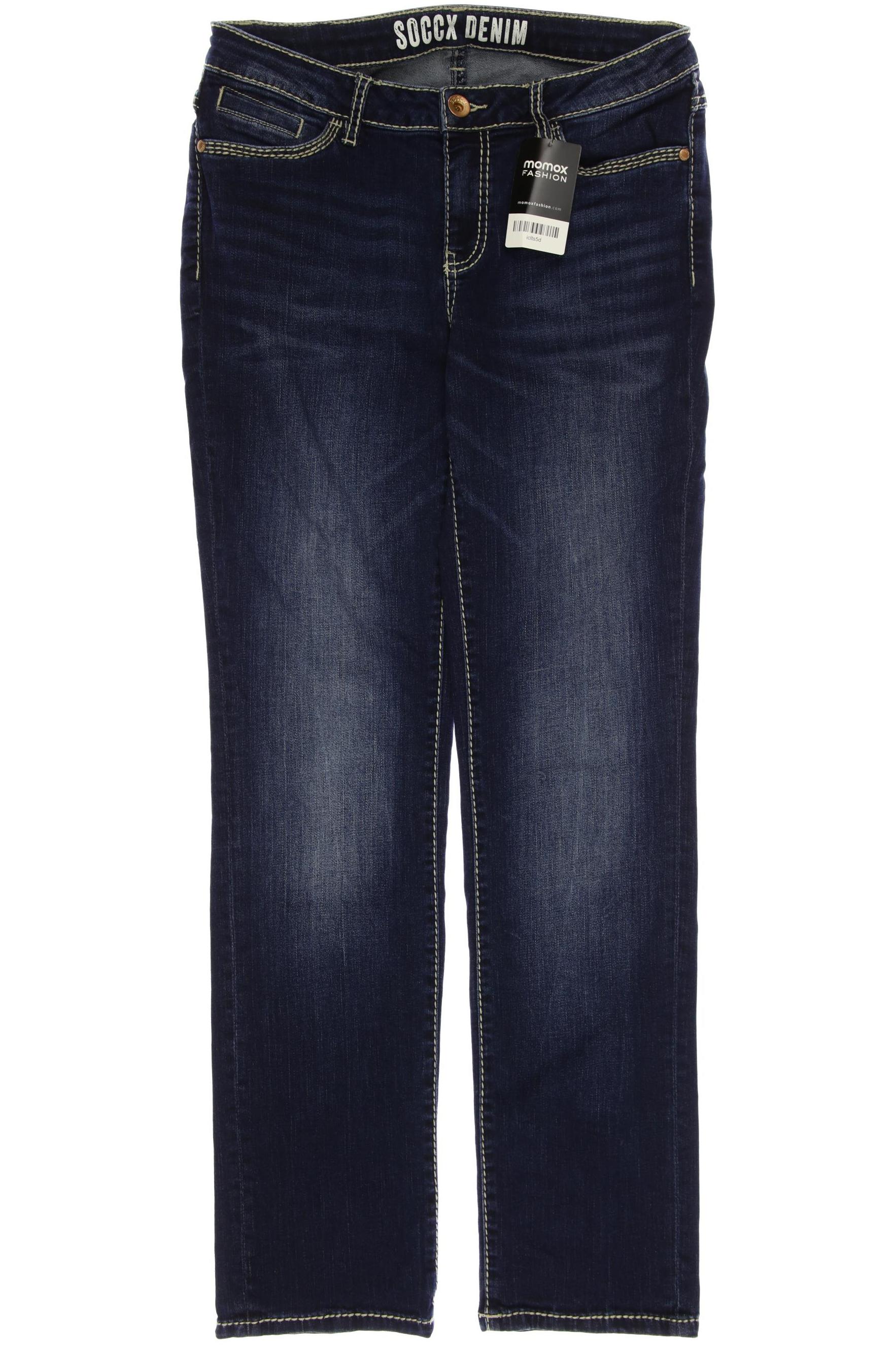 

SOCCX Damen Jeans, marineblau