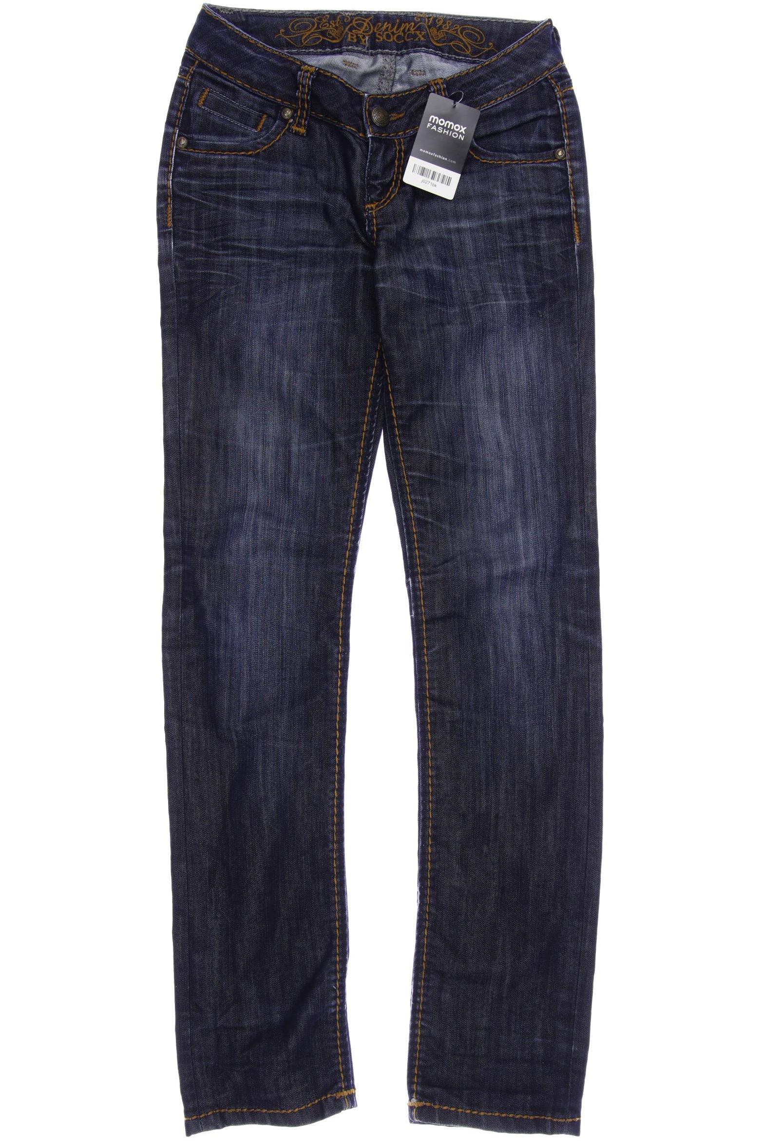 

SOCCX Damen Jeans, marineblau