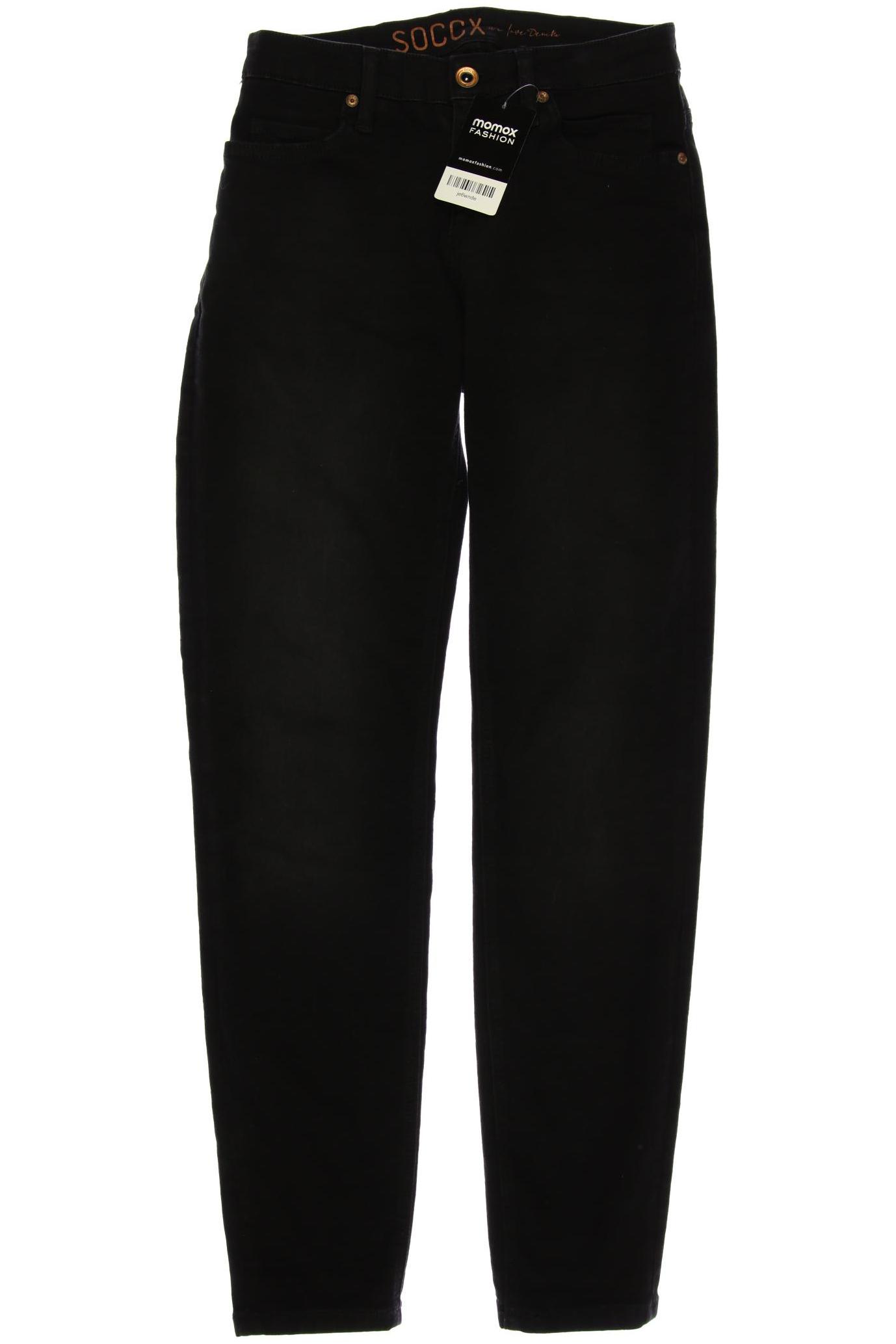 

Soccx Damen Jeans, schwarz, Gr. 38