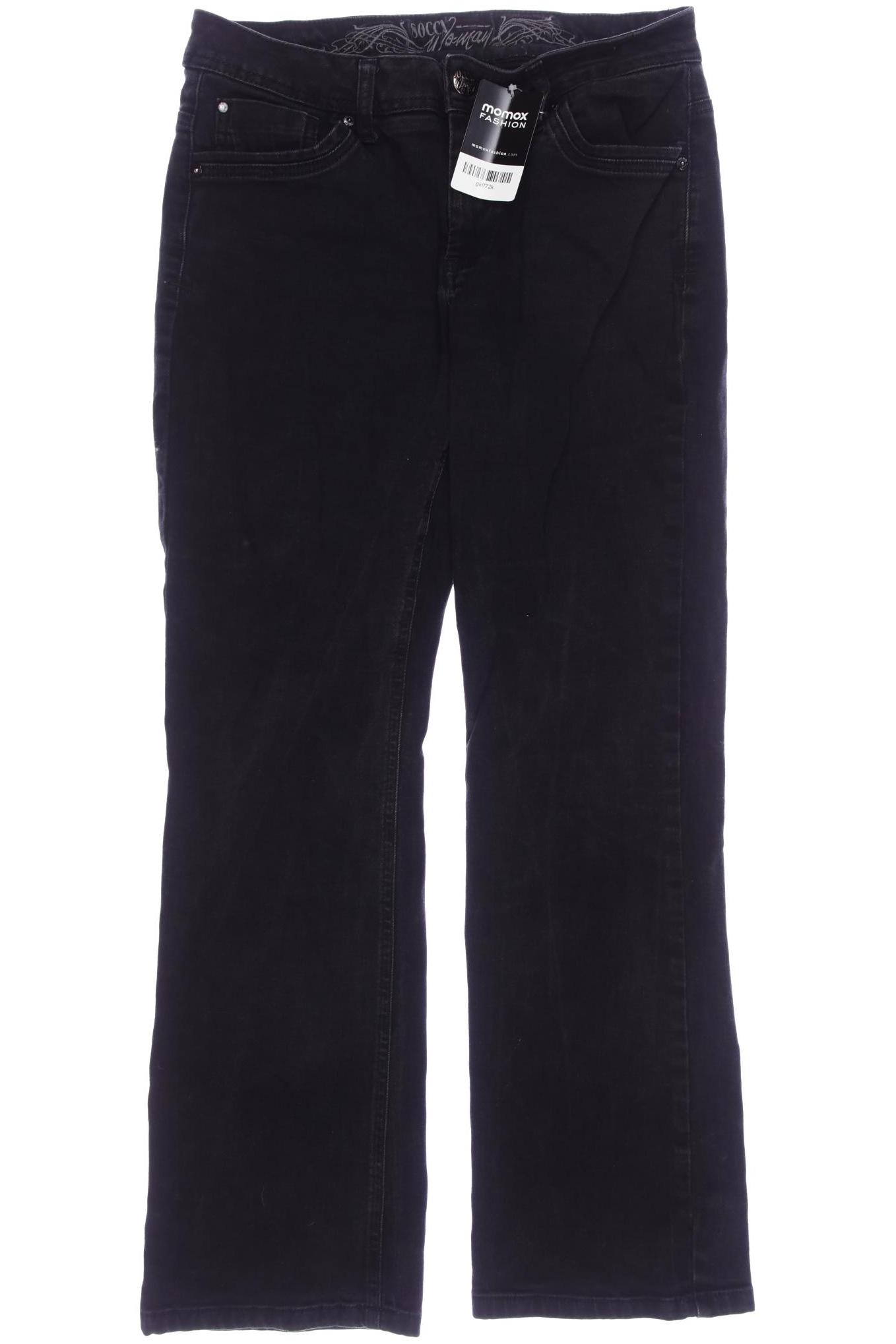 

Soccx Damen Jeans, schwarz, Gr. 40