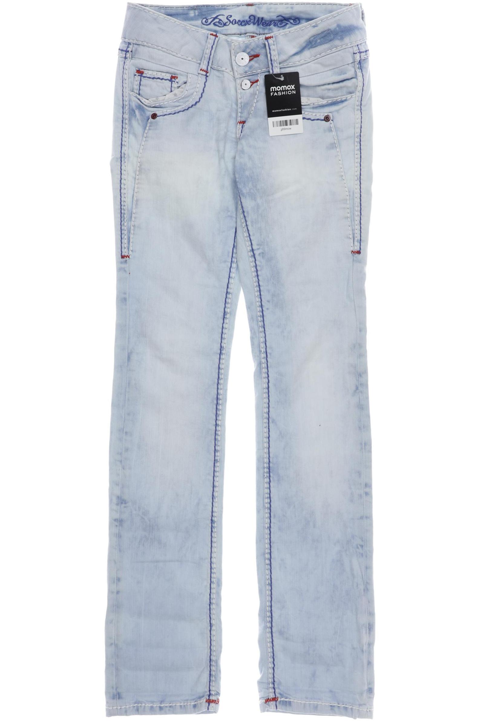 

Soccx Damen Jeans, hellblau, Gr. 26