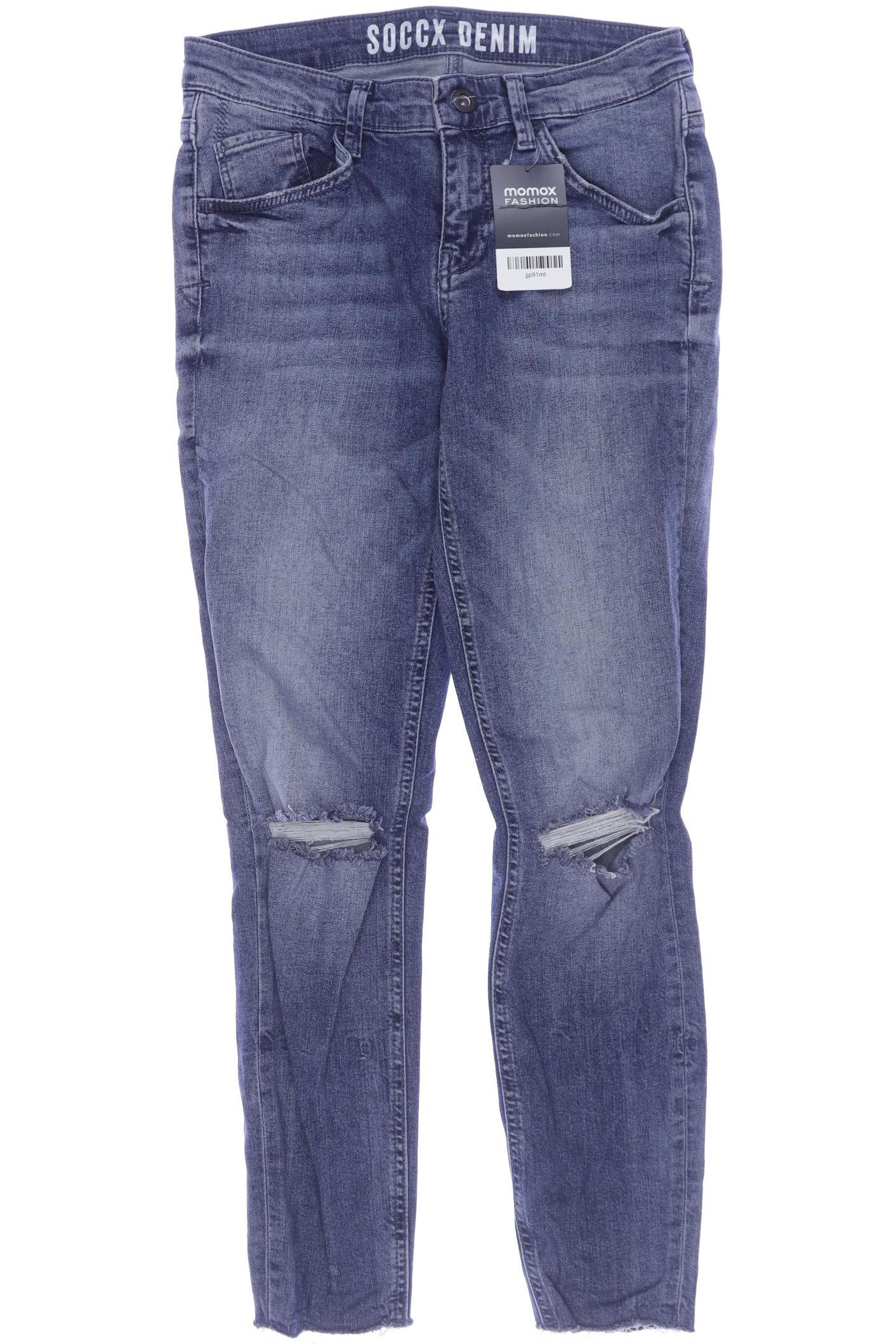 

Soccx Damen Jeans, blau, Gr. 28