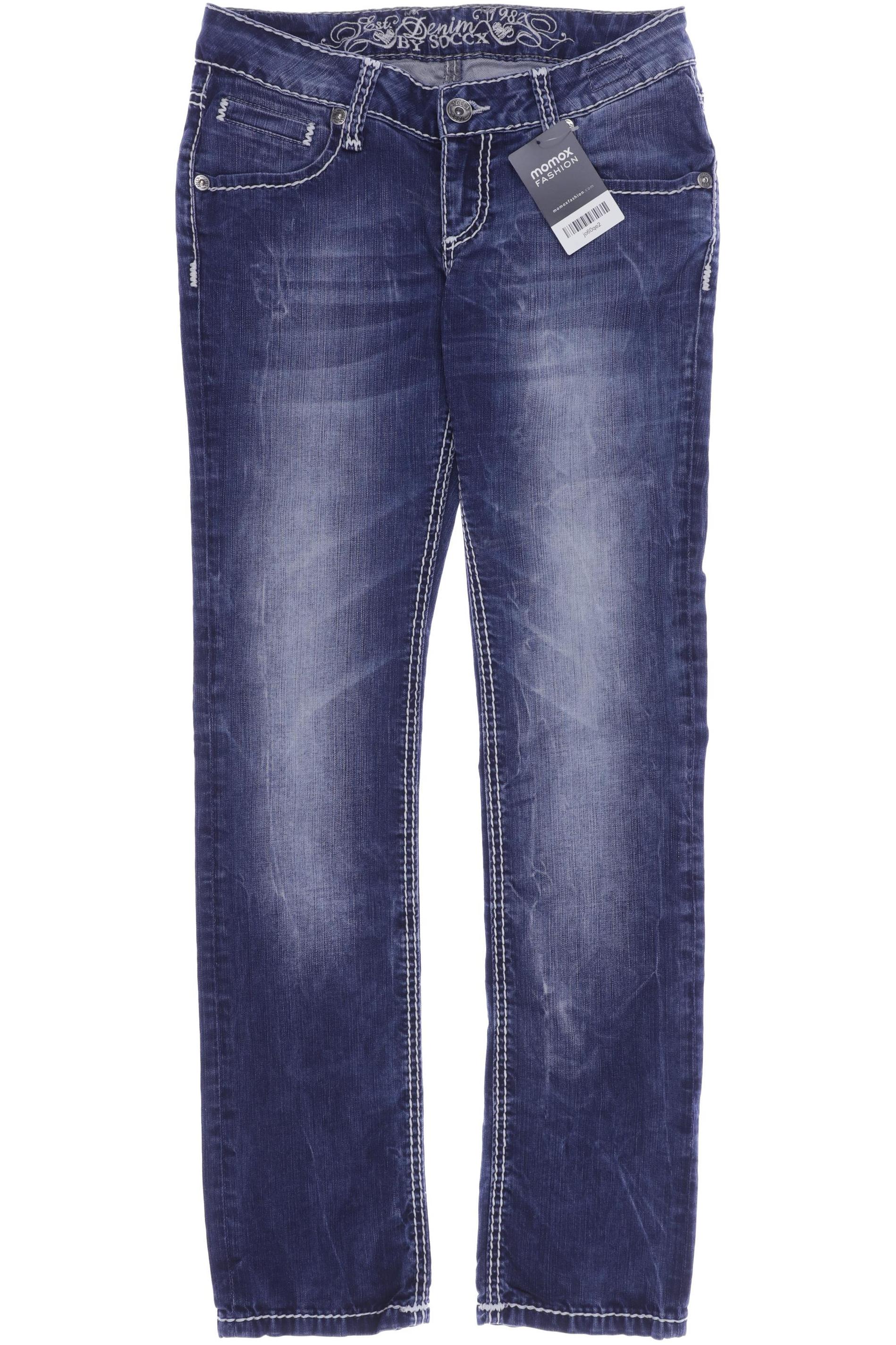 

SOCCX Damen Jeans, blau