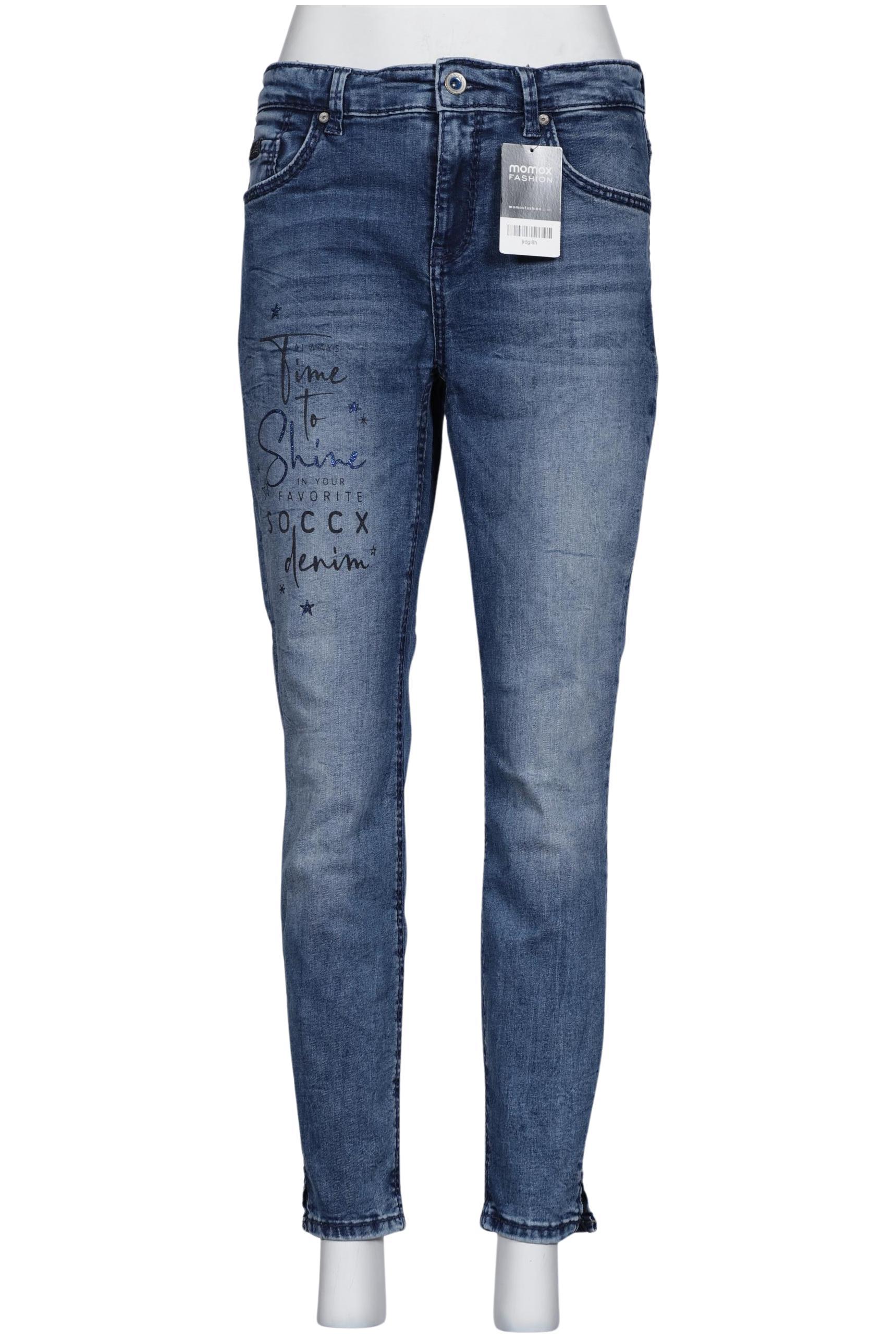 

Soccx Damen Jeans, blau, Gr. 30