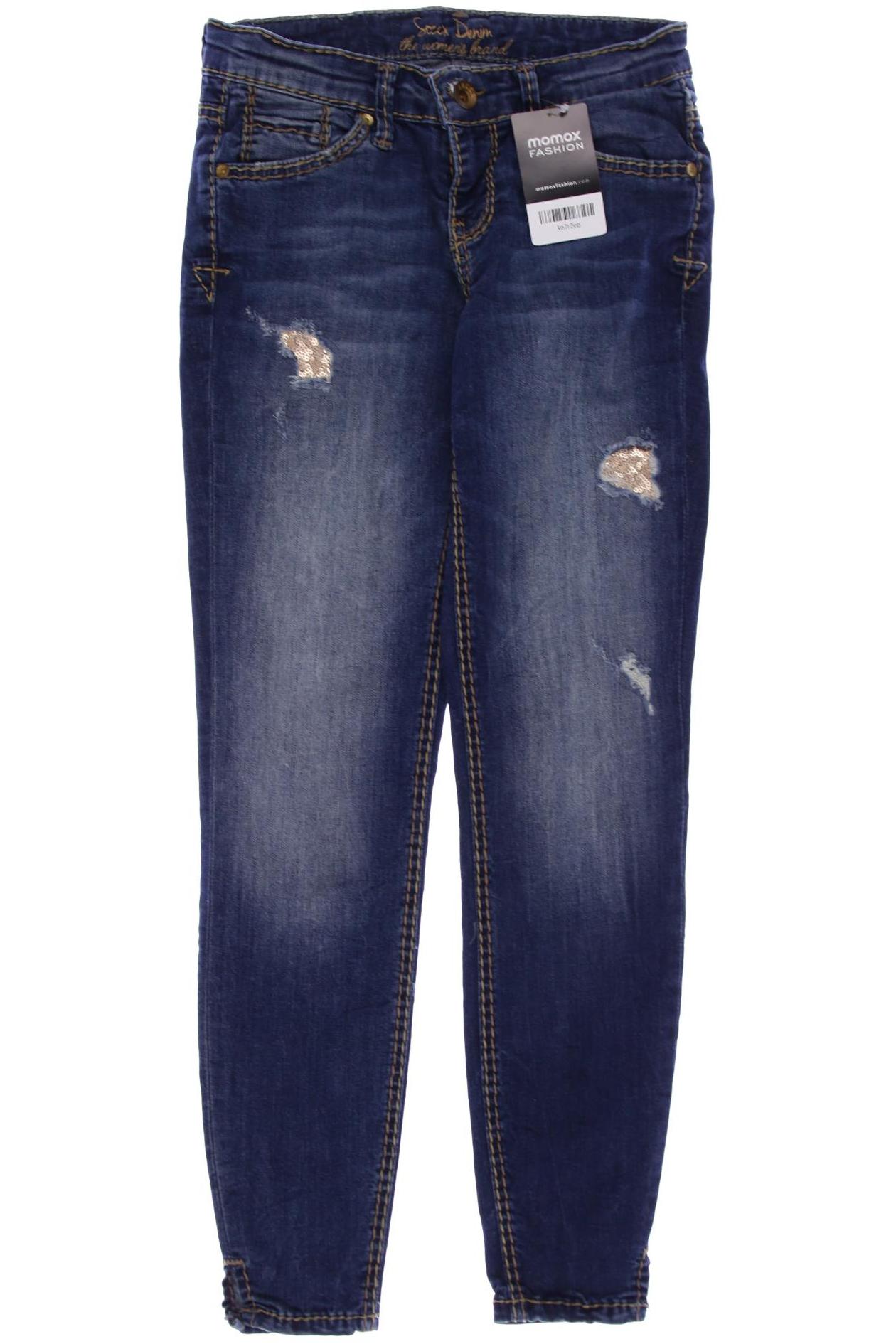 

Soccx Damen Jeans, blau, Gr. 38