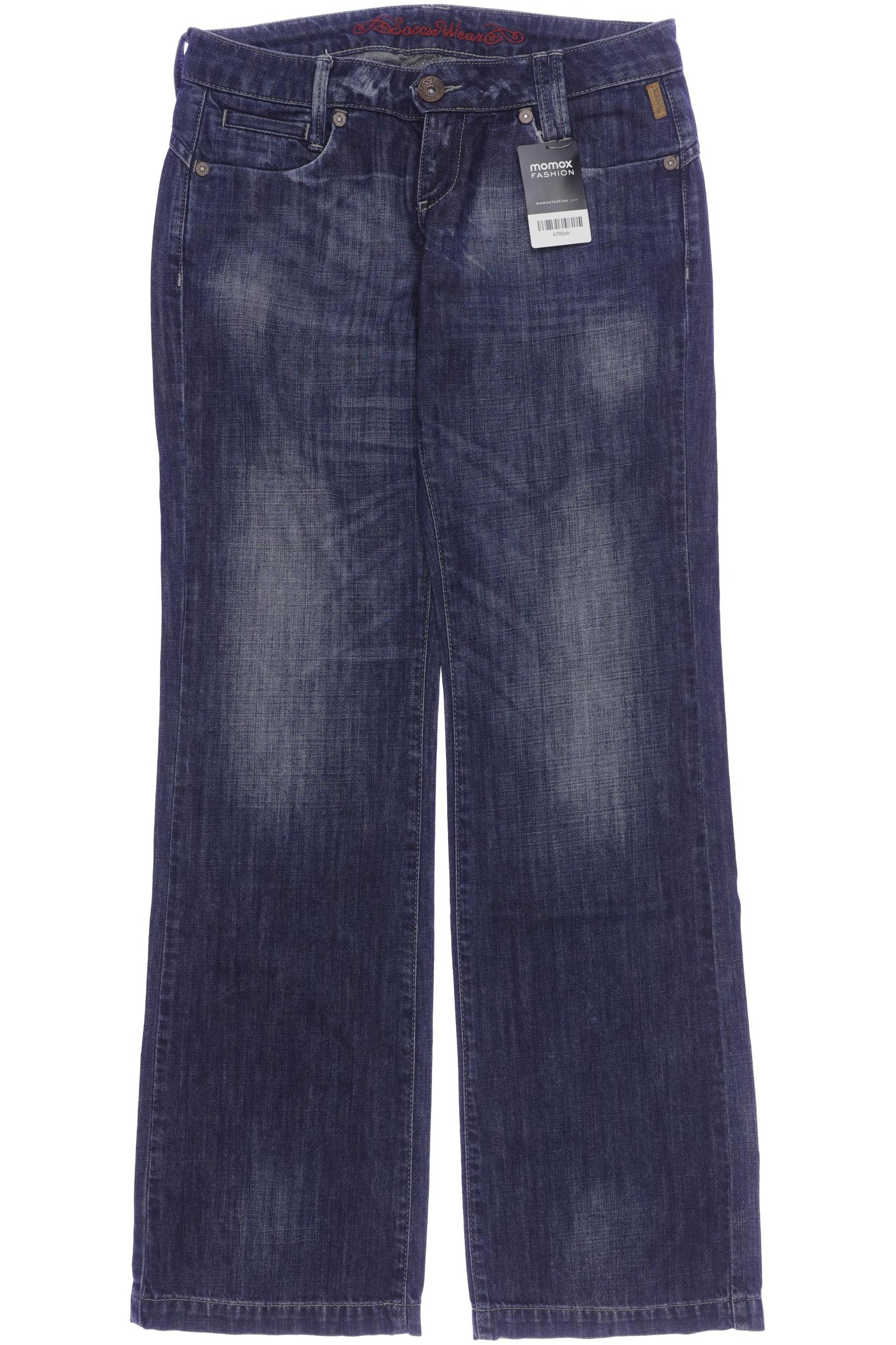 

Soccx Damen Jeans, blau, Gr. 28