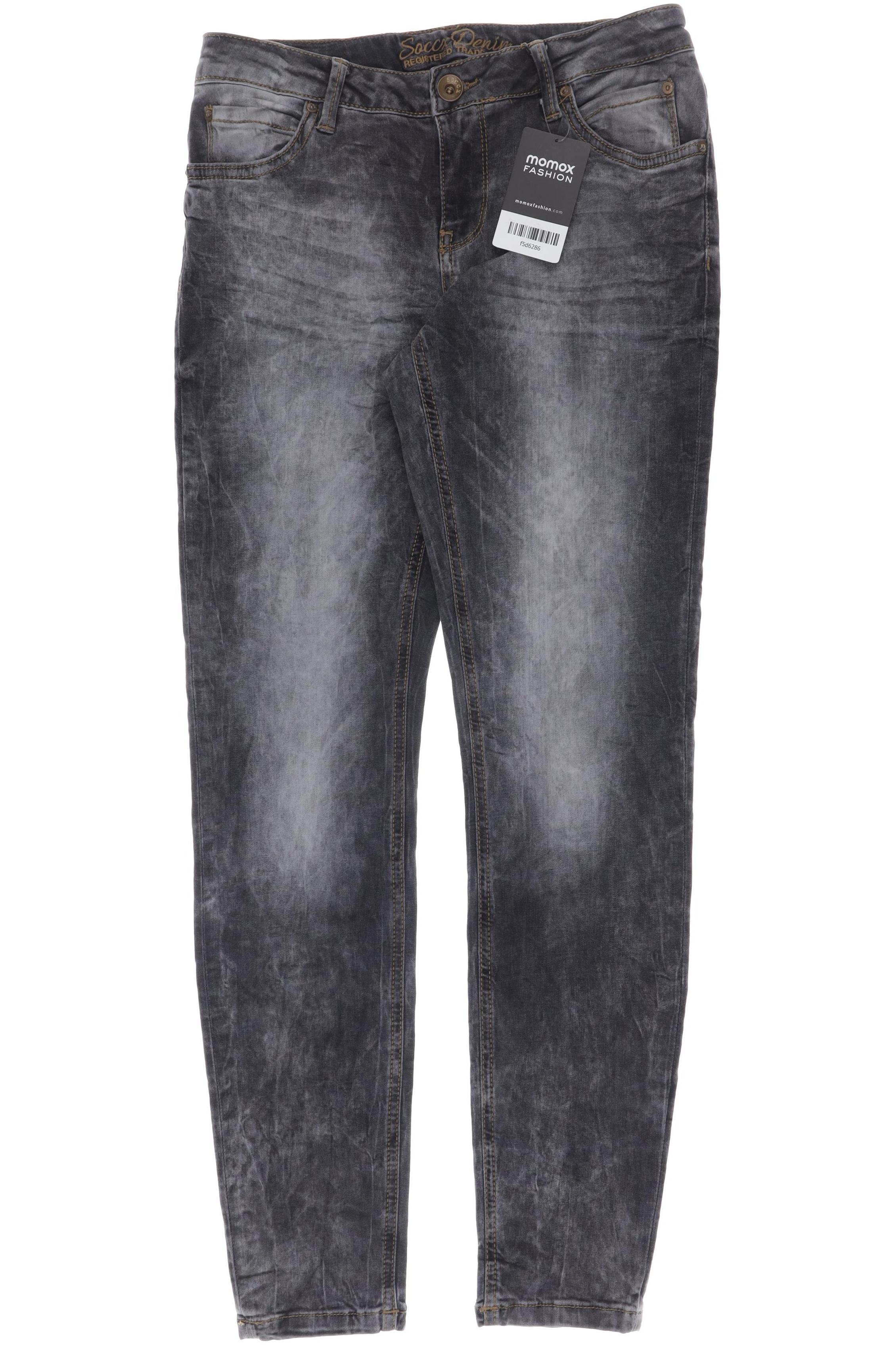 

Soccx Damen Jeans, schwarz, Gr. 29