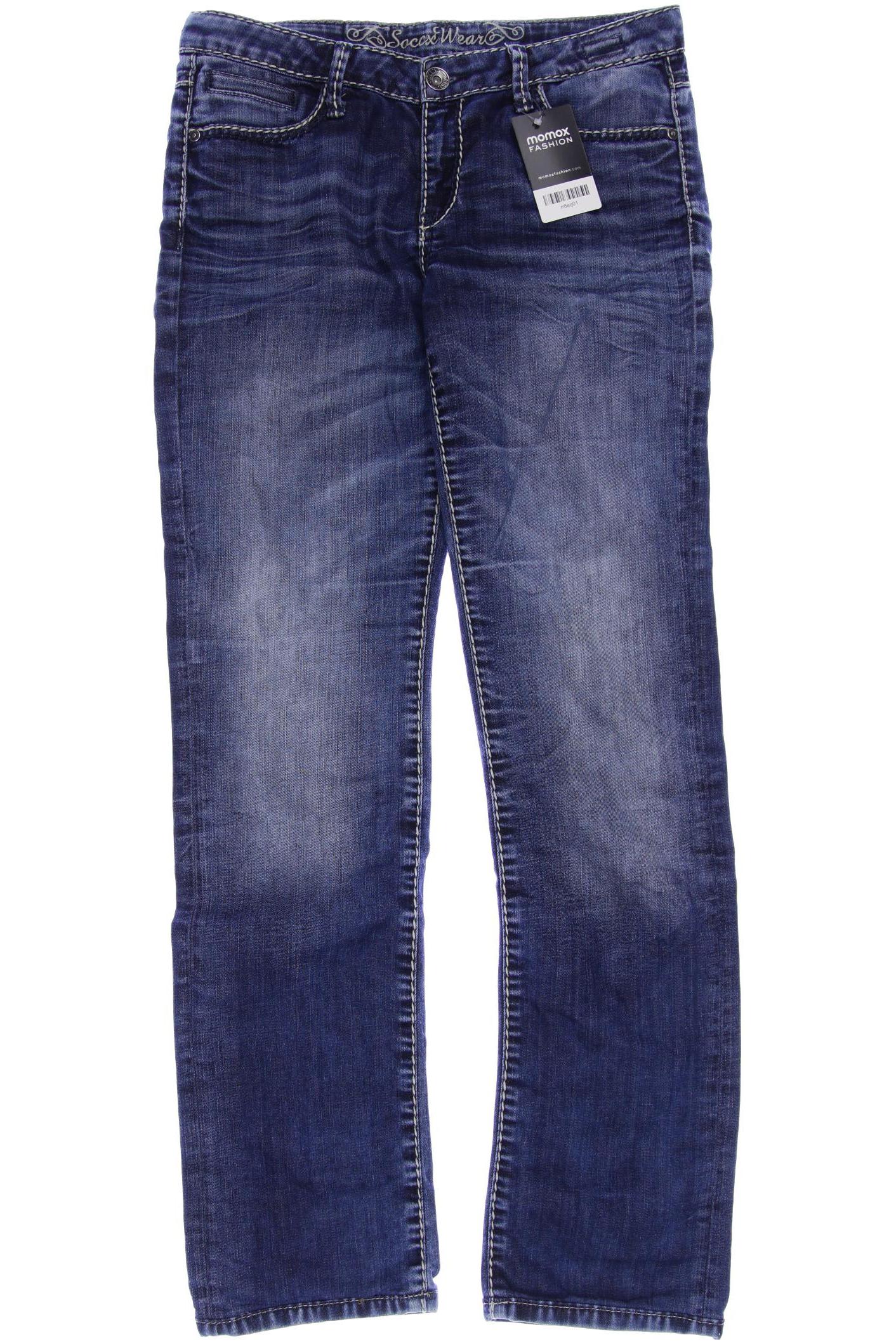 

Soccx Damen Jeans, blau, Gr. 30