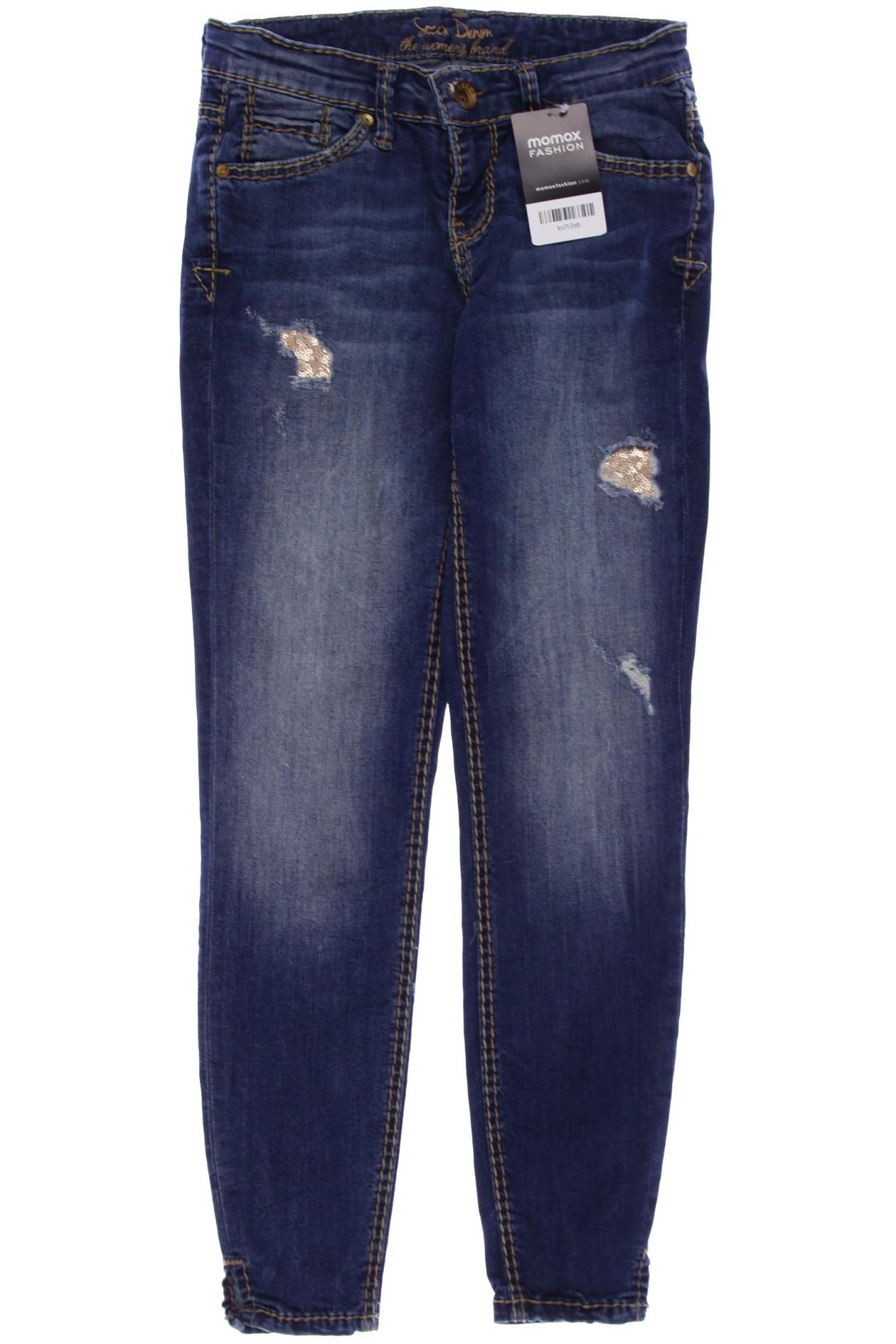 

SOCCX Damen Jeans, blau