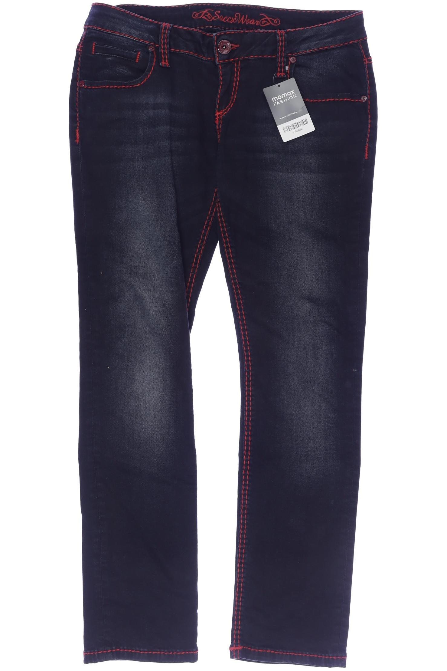 

Soccx Damen Jeans, marineblau, Gr. 30