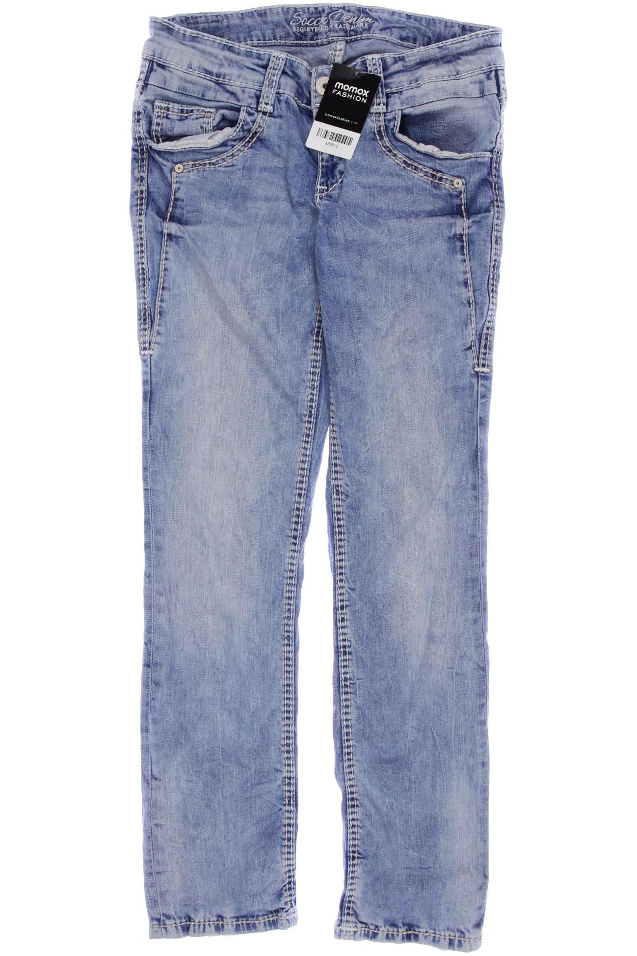 

Soccx Damen Jeans, blau, Gr. 28