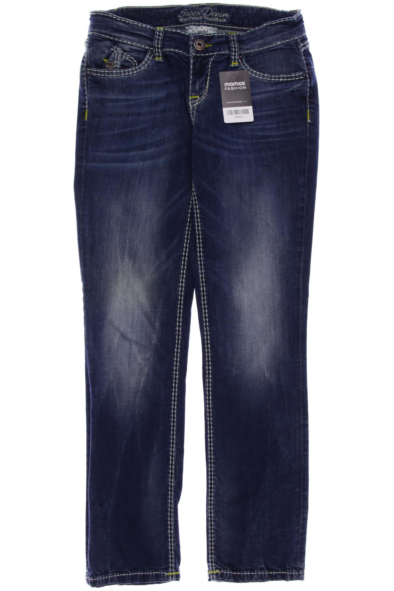 

SOCCX Damen Jeans, blau