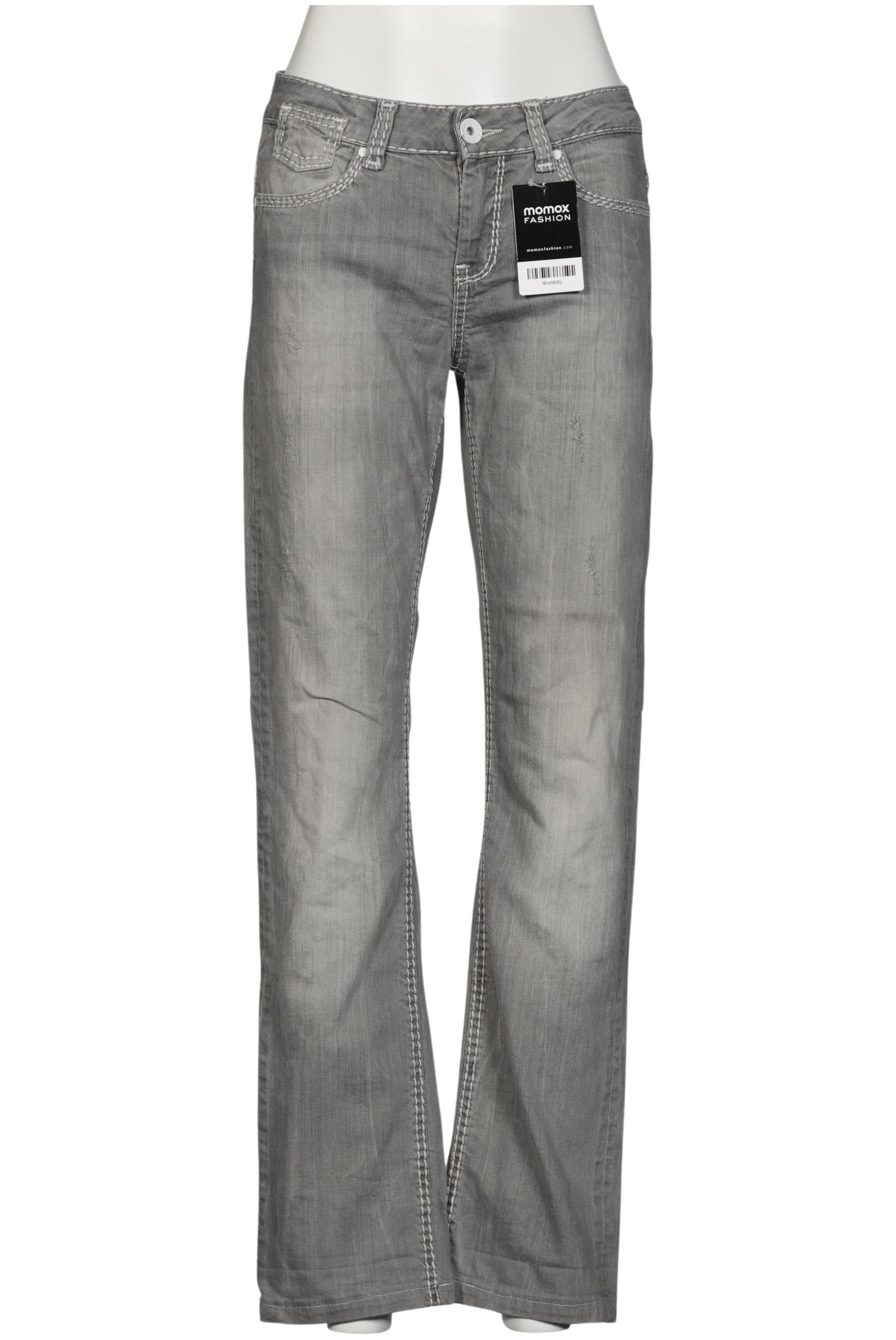 

Soccx Damen Jeans, grau, Gr. 28