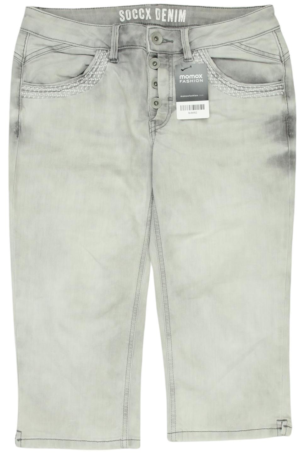 

Soccx Damen Jeans, grau, Gr. 30