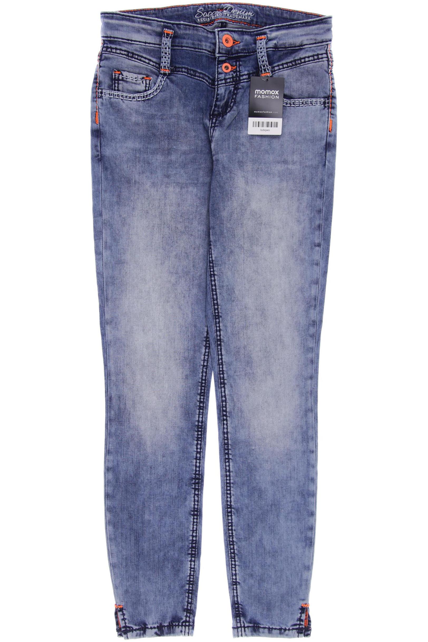 

SOCCX Damen Jeans, blau