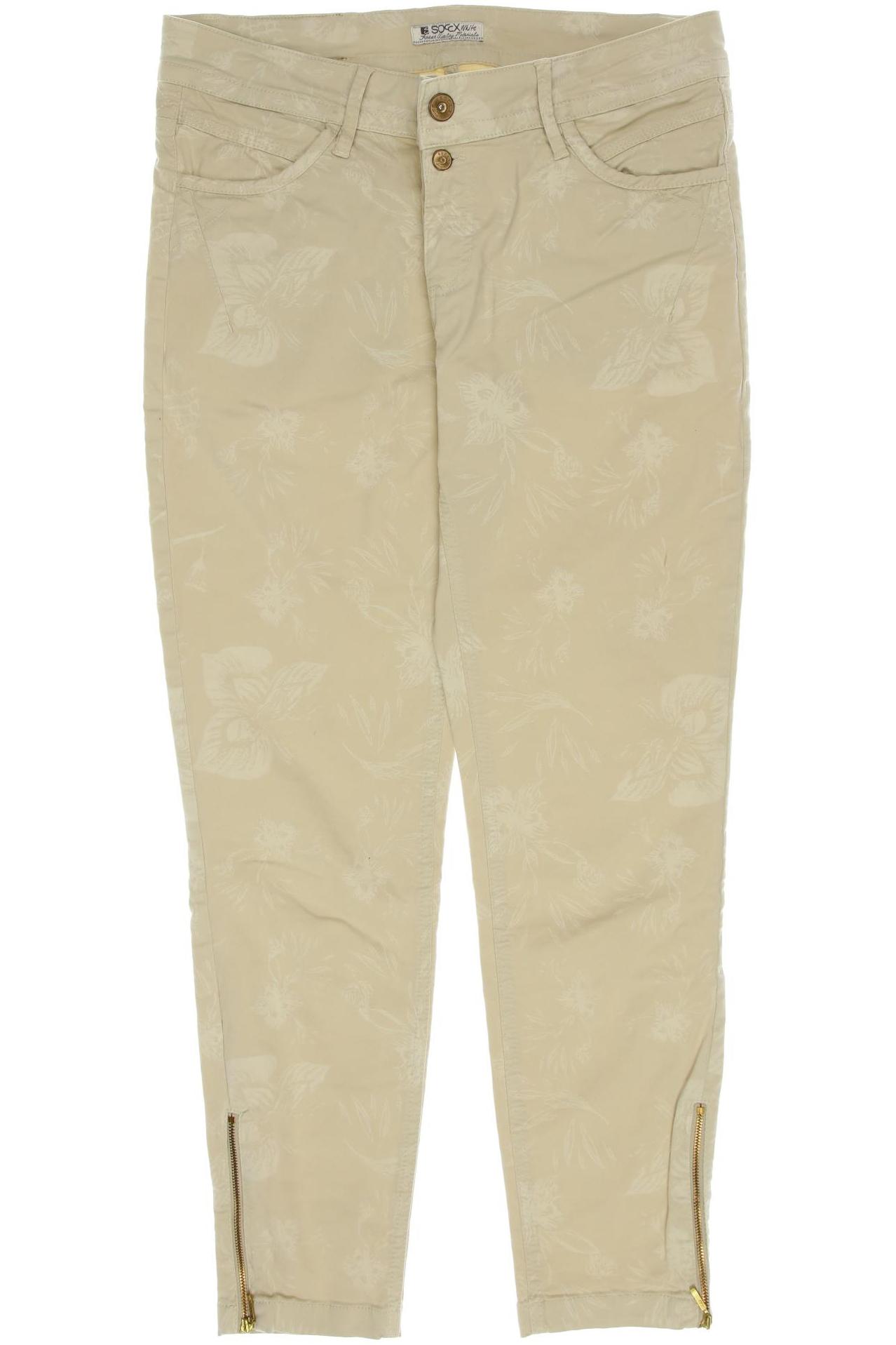 

SOCCX Damen Jeans, beige