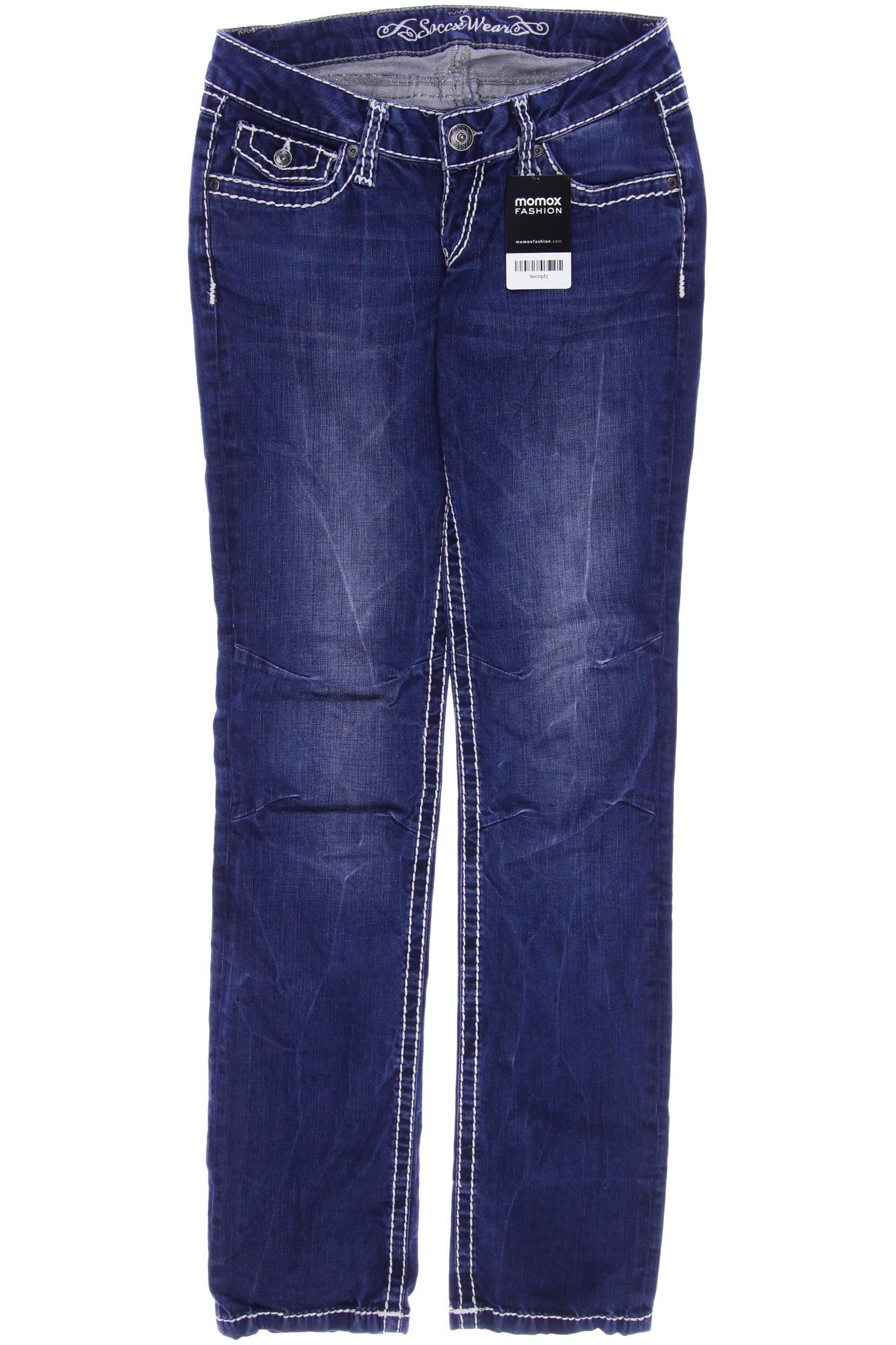 

SOCCX Damen Jeans, marineblau