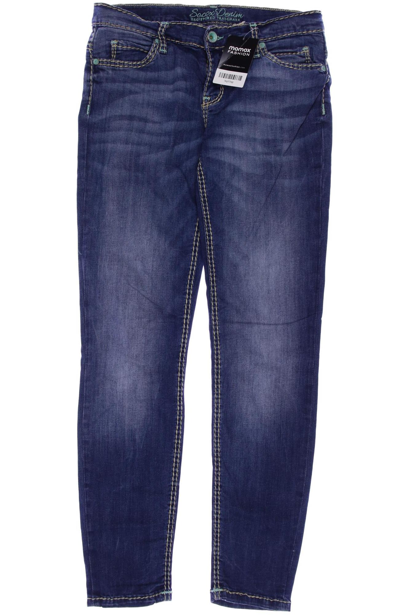 

SOCCX Damen Jeans, blau
