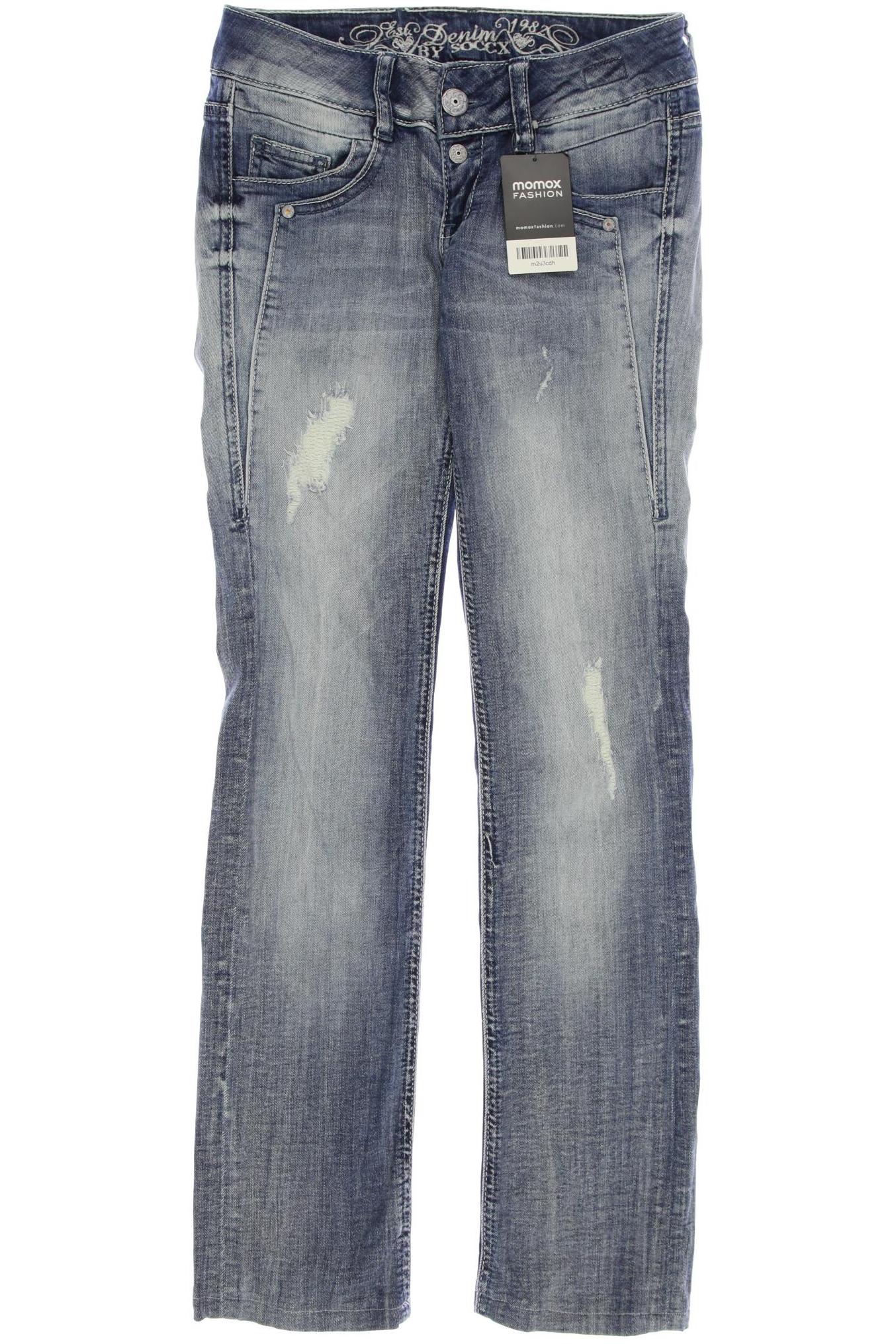 

SOCCX Damen Jeans, blau